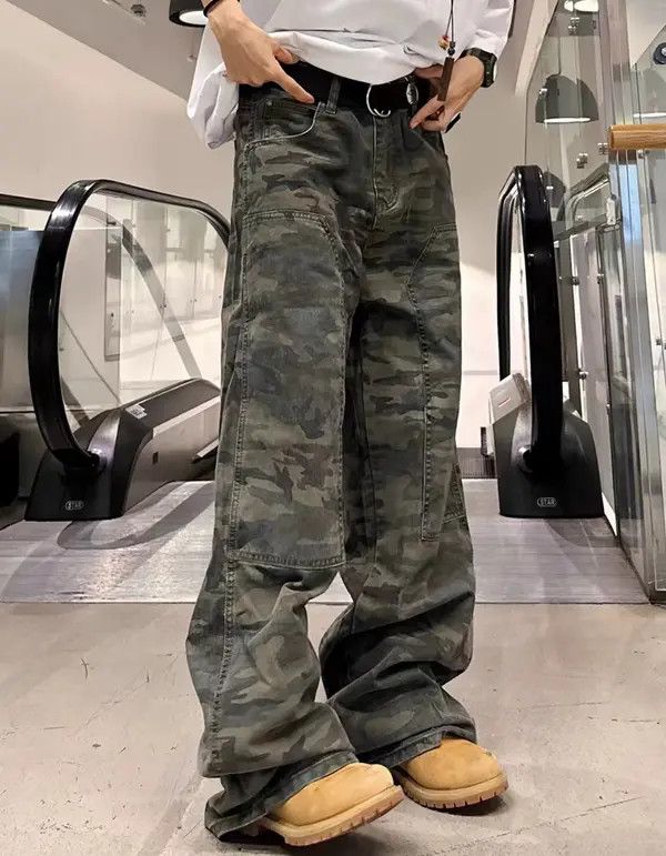 VIBE Street camouflage logging straight-leg overalls Size US 32 / EU 48 - 4 Thumbnail