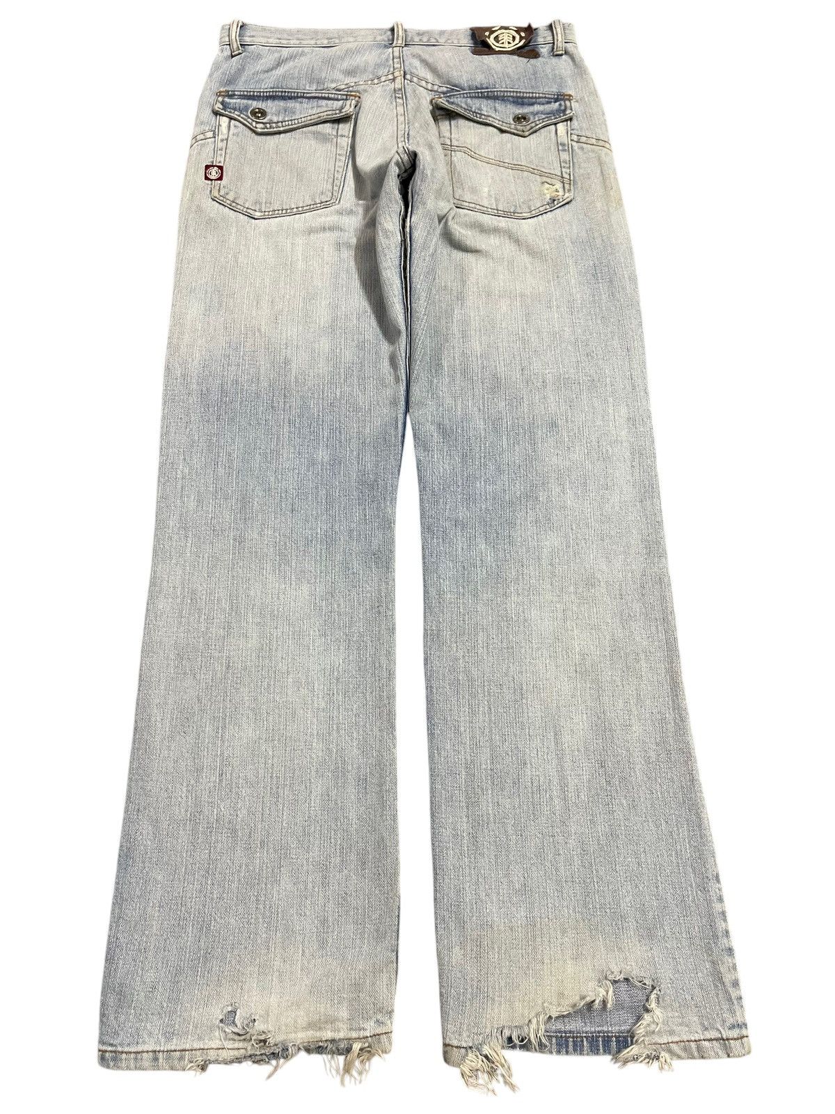 Element Vintage Element Blue Bleached Style Distressed Loose Jeans Size US 32 / EU 48 - 2 Thumbnail