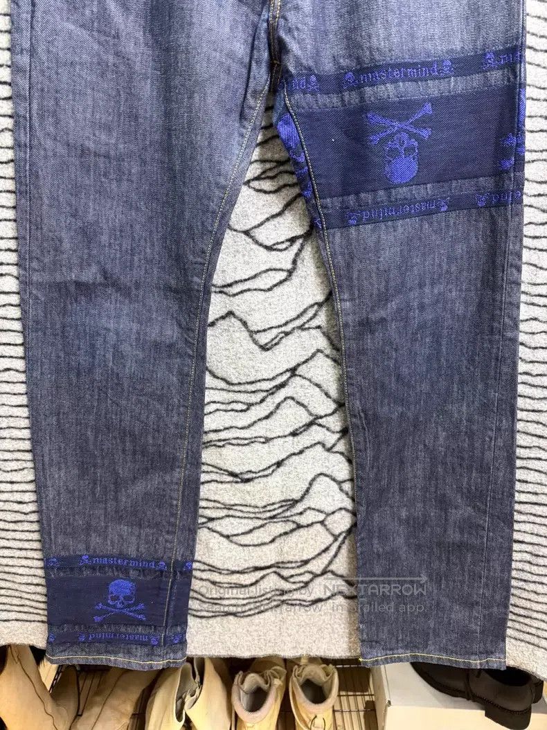 Mastermind Japan mastermind JAPAN size M Blue-Gold Thread Double-Waist Jean Size US 27 - 3 Thumbnail