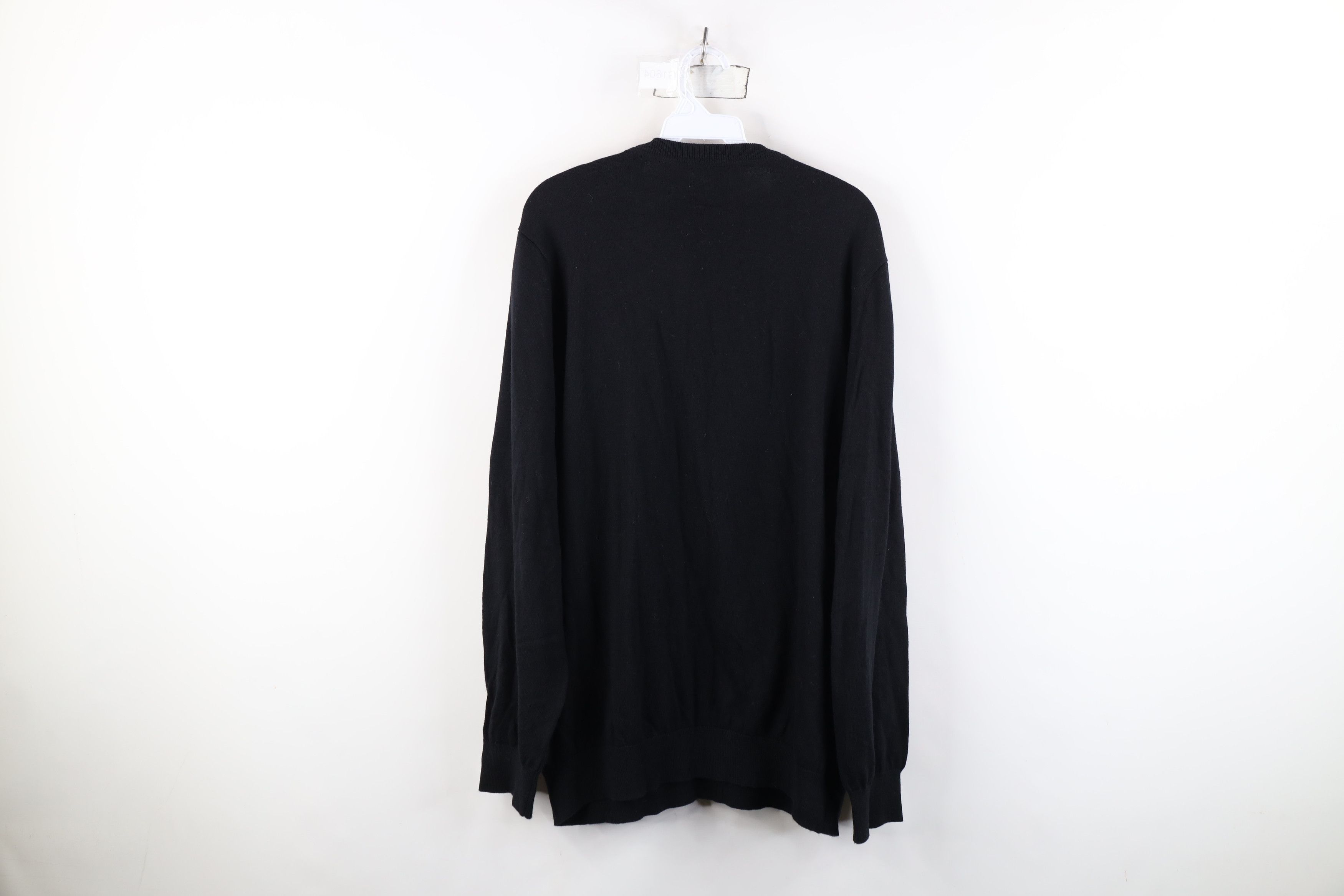 L.L. Bean Vintage LL Bean Cashmere Blend Knit V-Neck Sweater Black Size US XL / EU 56 / 4 - 7 Thumbnail