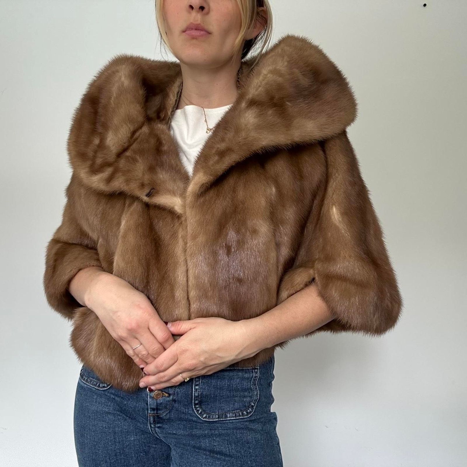 Other Vintage Fur Cape/ Capelet (One Size) Size ONE SIZE - 1 Thumbnail