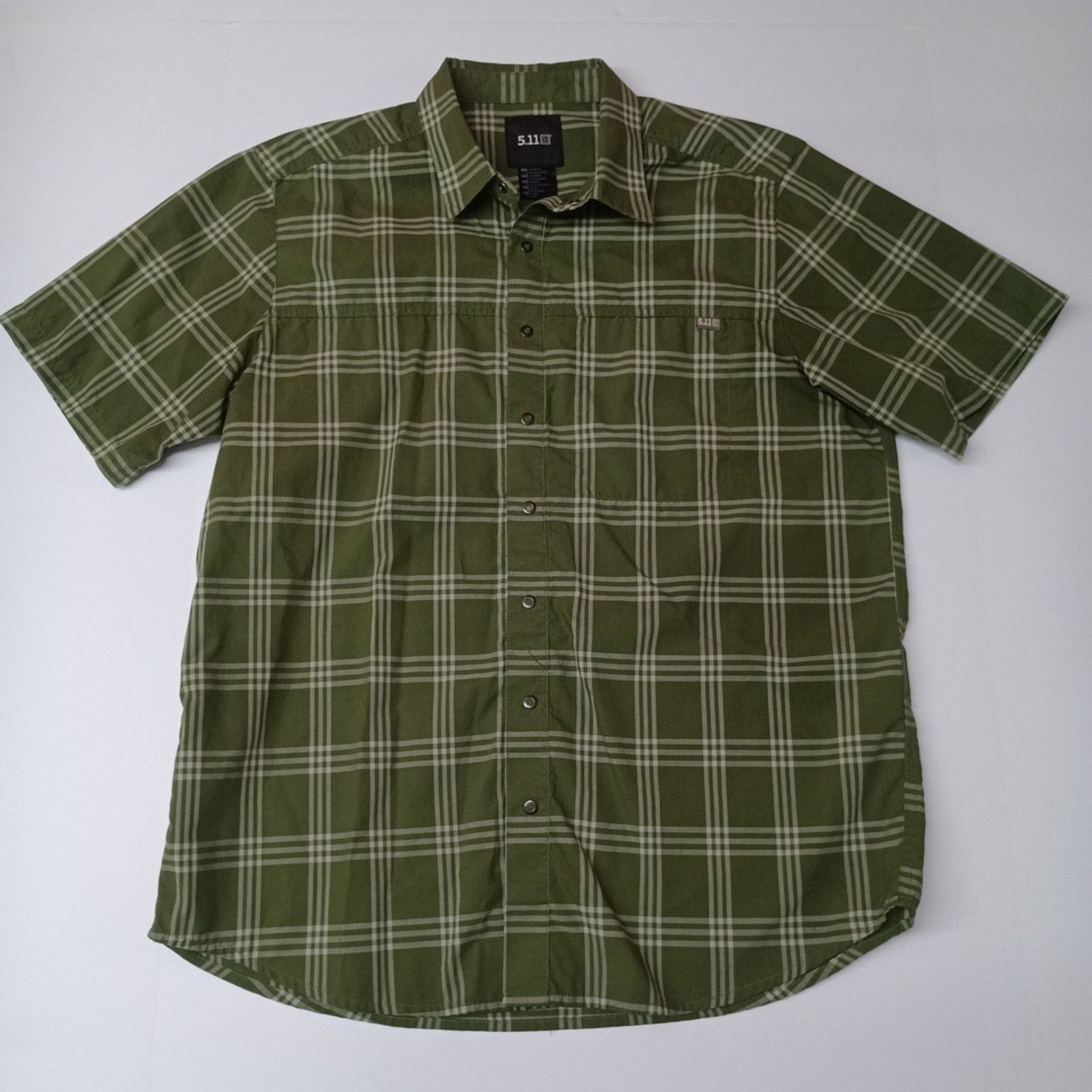 5.11 5.11 Tactical Wyatt Plaid Shirt Men's M Green Button Up Size US M / EU 48-50 / 2 - 1 Thumbnail