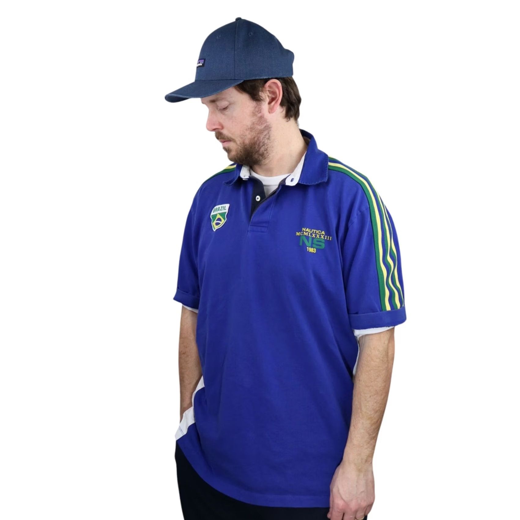 Nautica Nautica Polo Shirt Embroidered Blue Men XL Short Sleeve Rugby Casual Polo Sport Shirt Mens XL Size US XL / EU 56 / 4 - 2 Thumbnail