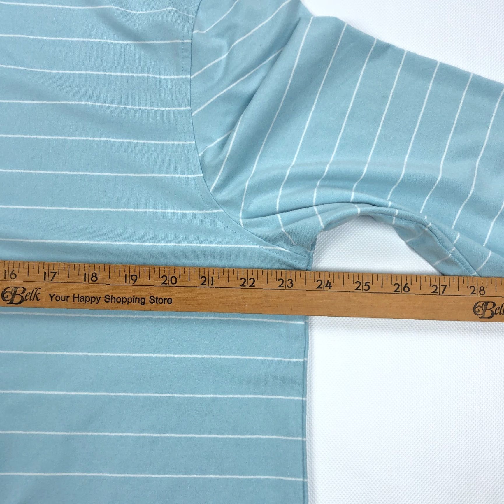 Southern Tide Southern Tide Polo Shirt Mens XL Performance Long Sleeve Blue Stripe Polo Shirt Men XL Blue Stripe Size US XL / EU 56 / 4 - 5 Thumbnail