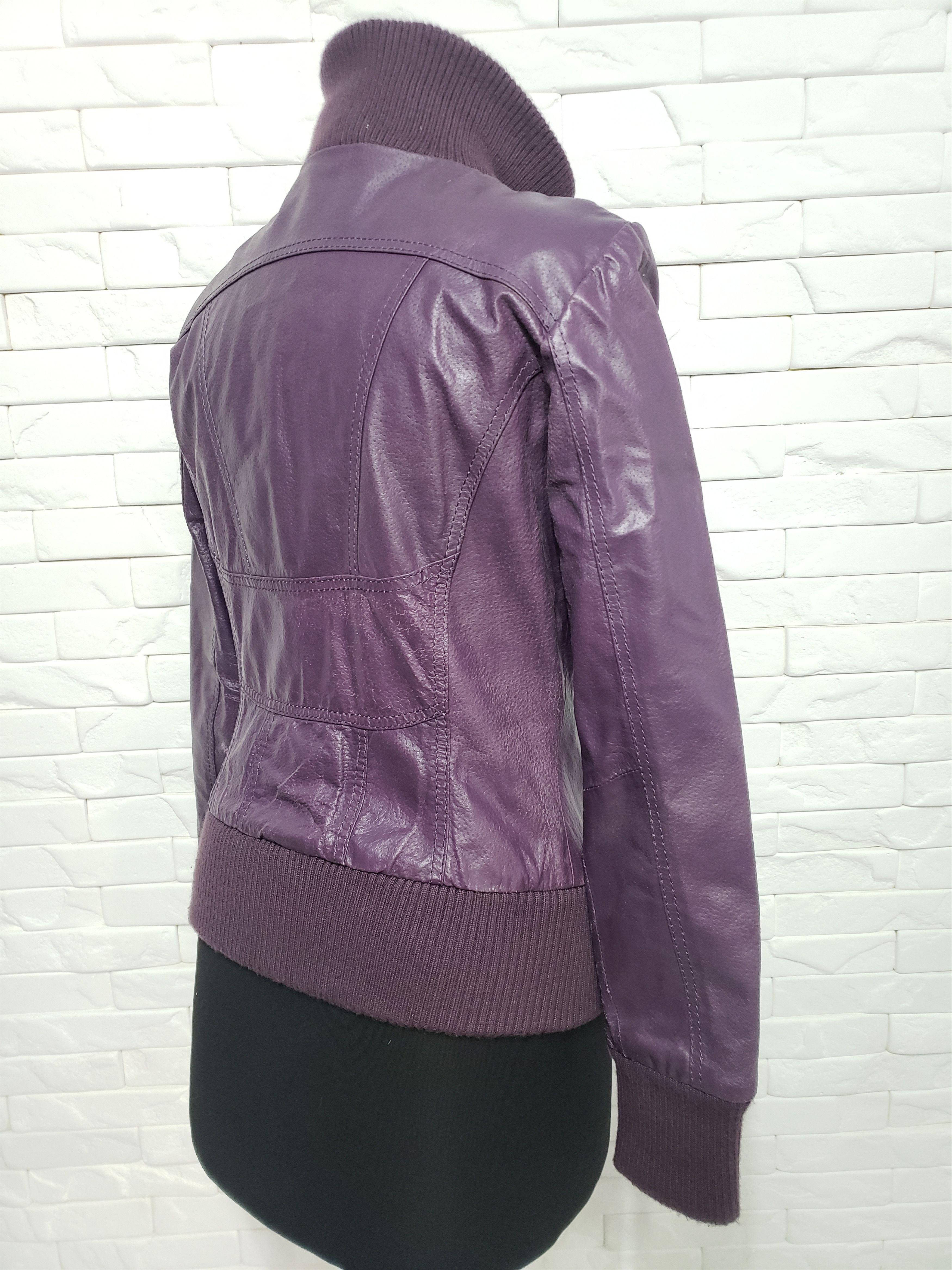 Genuine Leather Women's leather jacket. Size L / US 10 / IT 46 - 5 Thumbnail