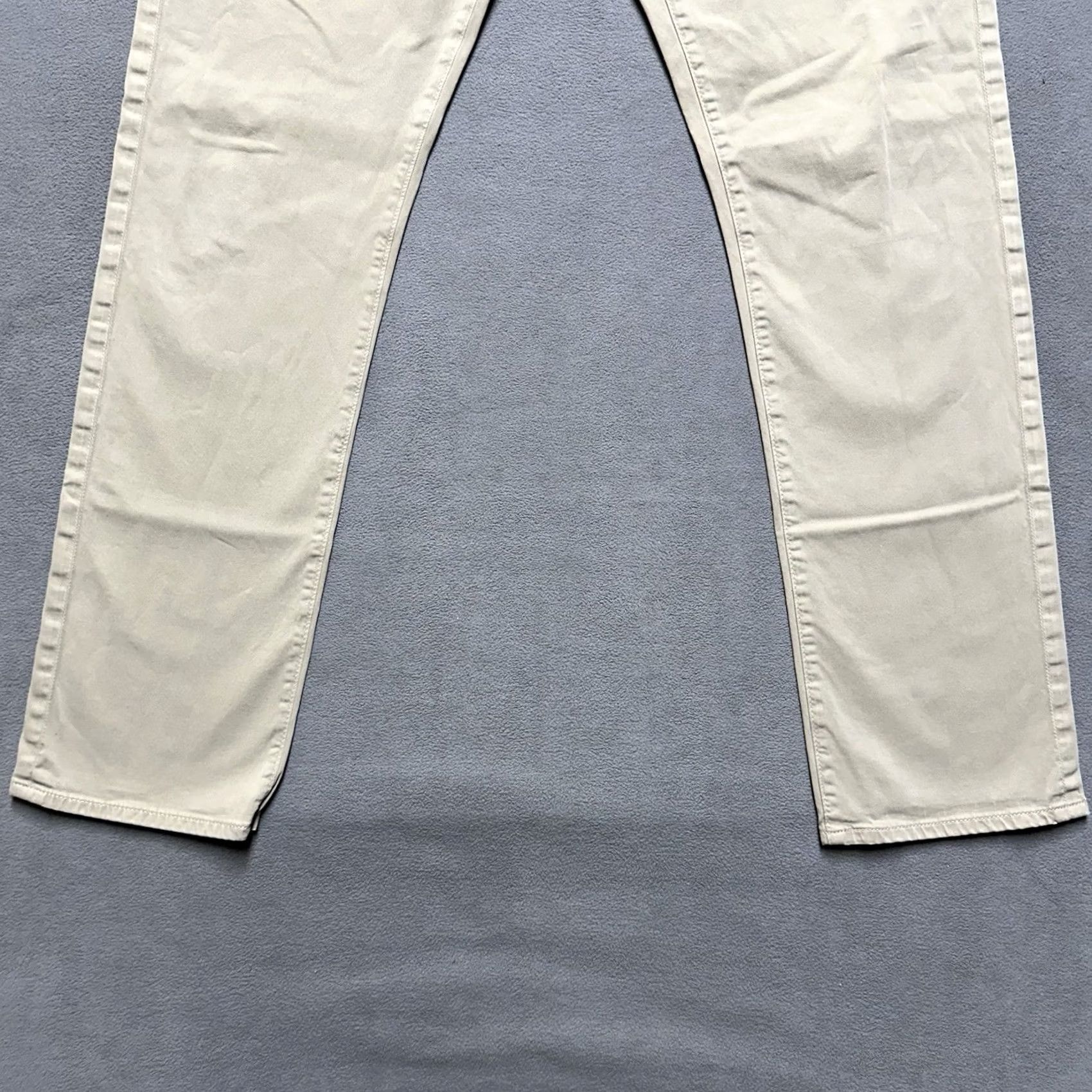 Vintage AG Adriano Goldschmied Pants Mens 34x34 Beige The Ives Modern Athletic Fit EUC Comfort Stretch Chino Size US 34 / EU 50 - 5 Thumbnail