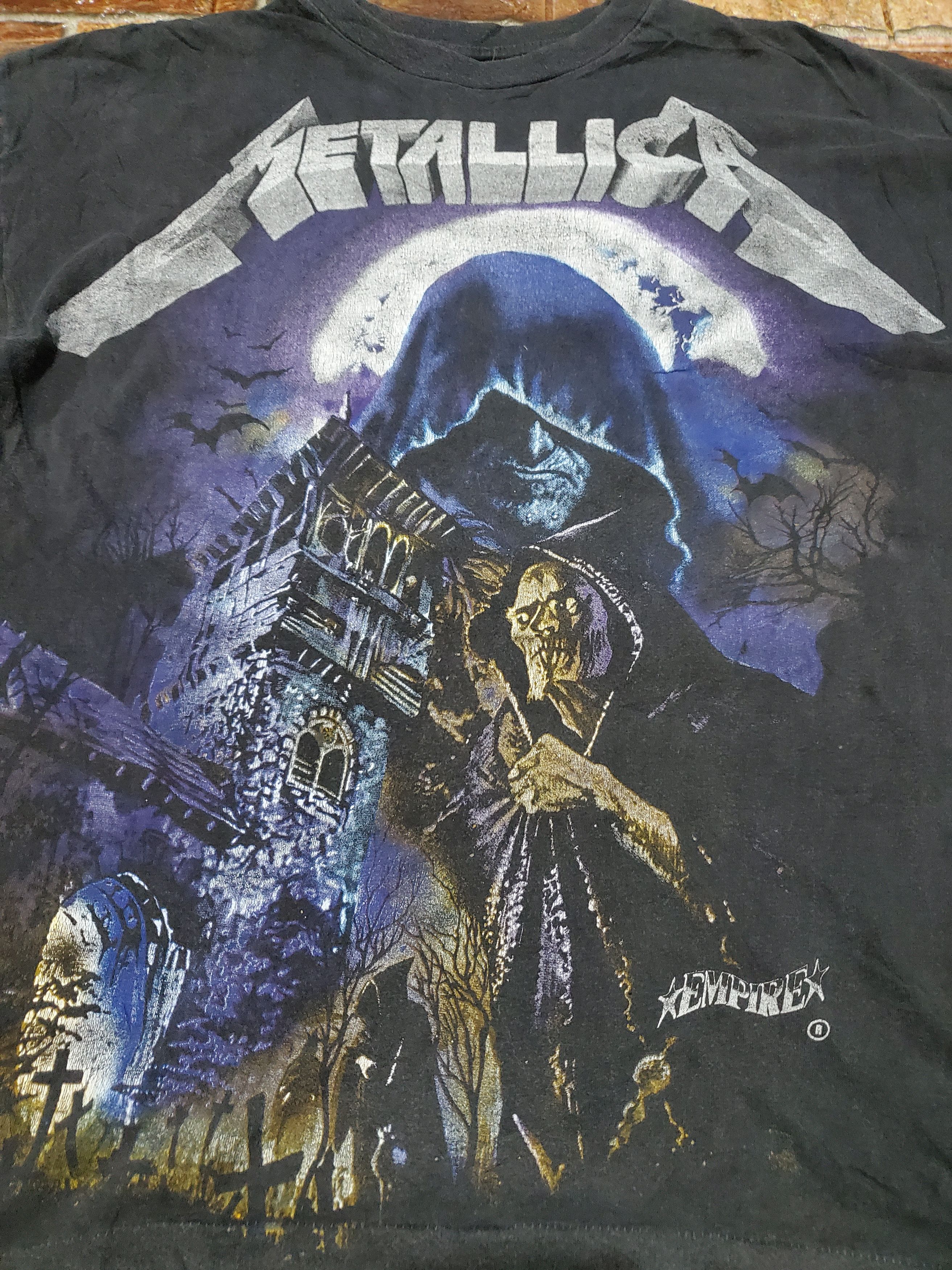 Band Tees × Metallica × Vintage Vintage Empire Metallica T Shirt Over Print Size US M / EU 48-50 / 2 - 3 Thumbnail