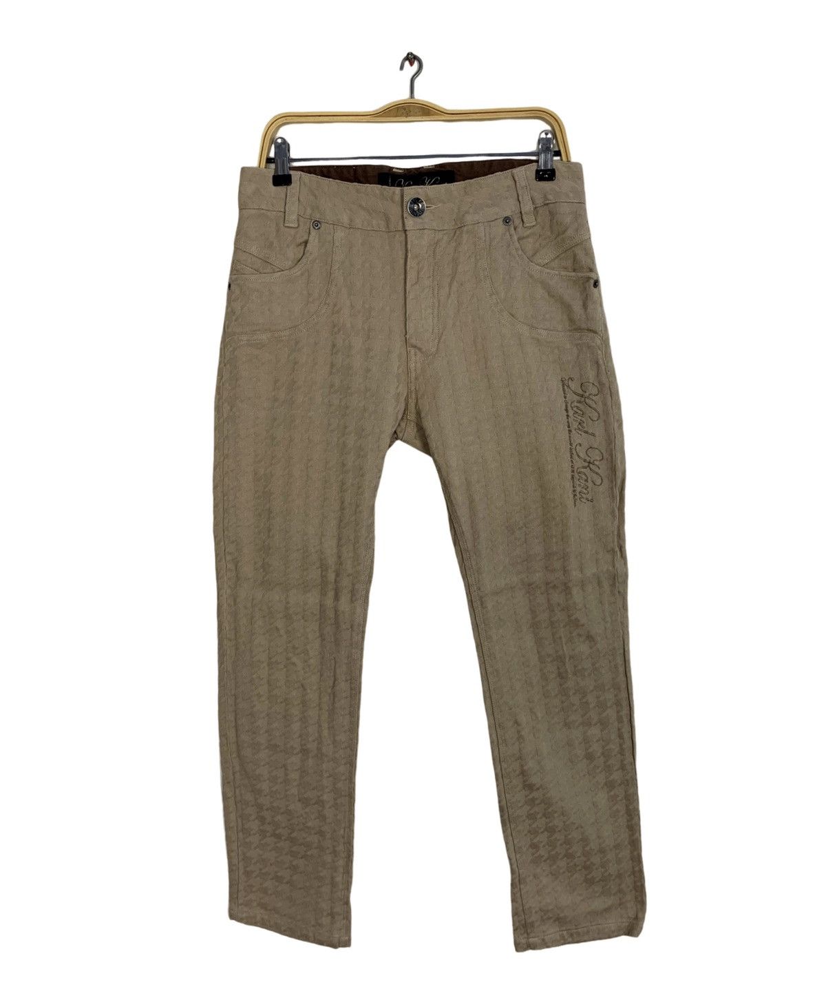 Karl Kani Karl Kani Houndstooth Design Embroidery Spell Out Denim Pant Size US 32 / EU 48 - 1 Thumbnail