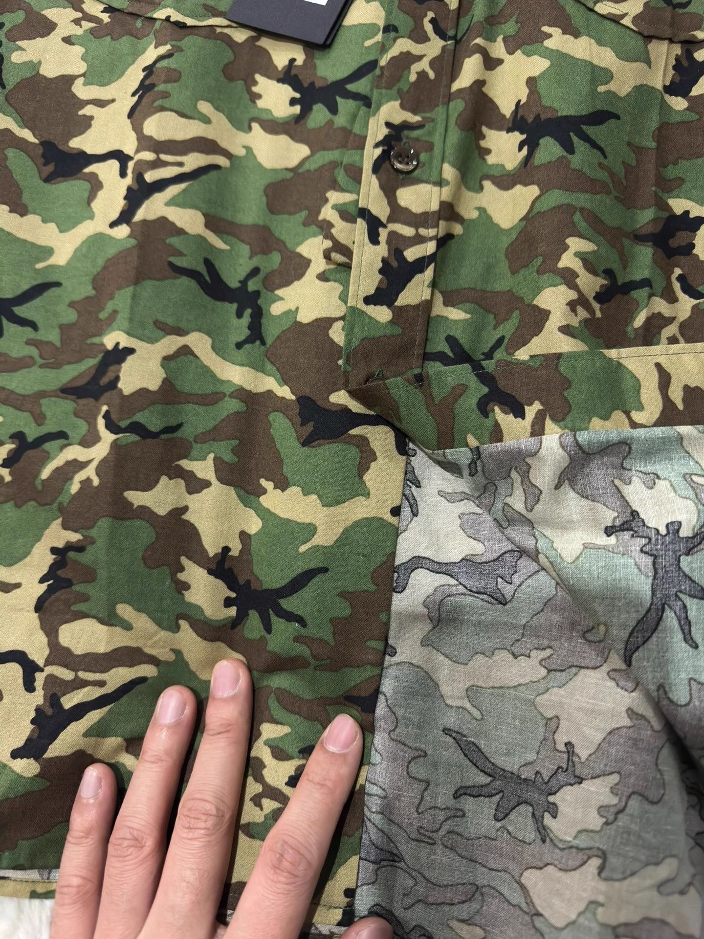 Saint Laurent Paris Saint Laurent Hedi Slimane vintage camo men's shirt 40 Size US XXS / EU 40 - 8 Thumbnail
