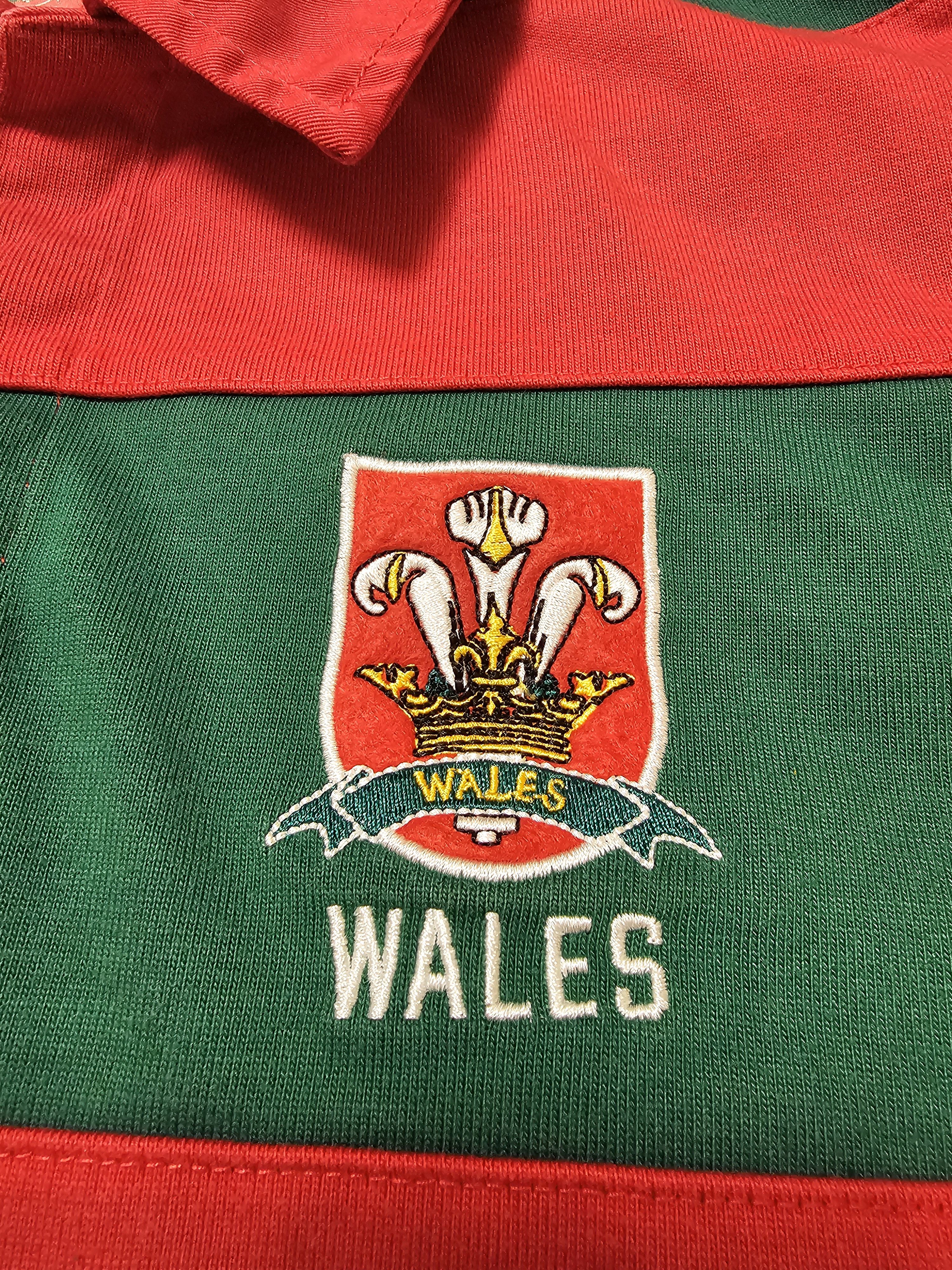All Sport WALES RUGBY JERSEY VINTAGE LONG WRU RUGBY SHIRT Size US L / EU 52-54 / 3 - 4 Thumbnail