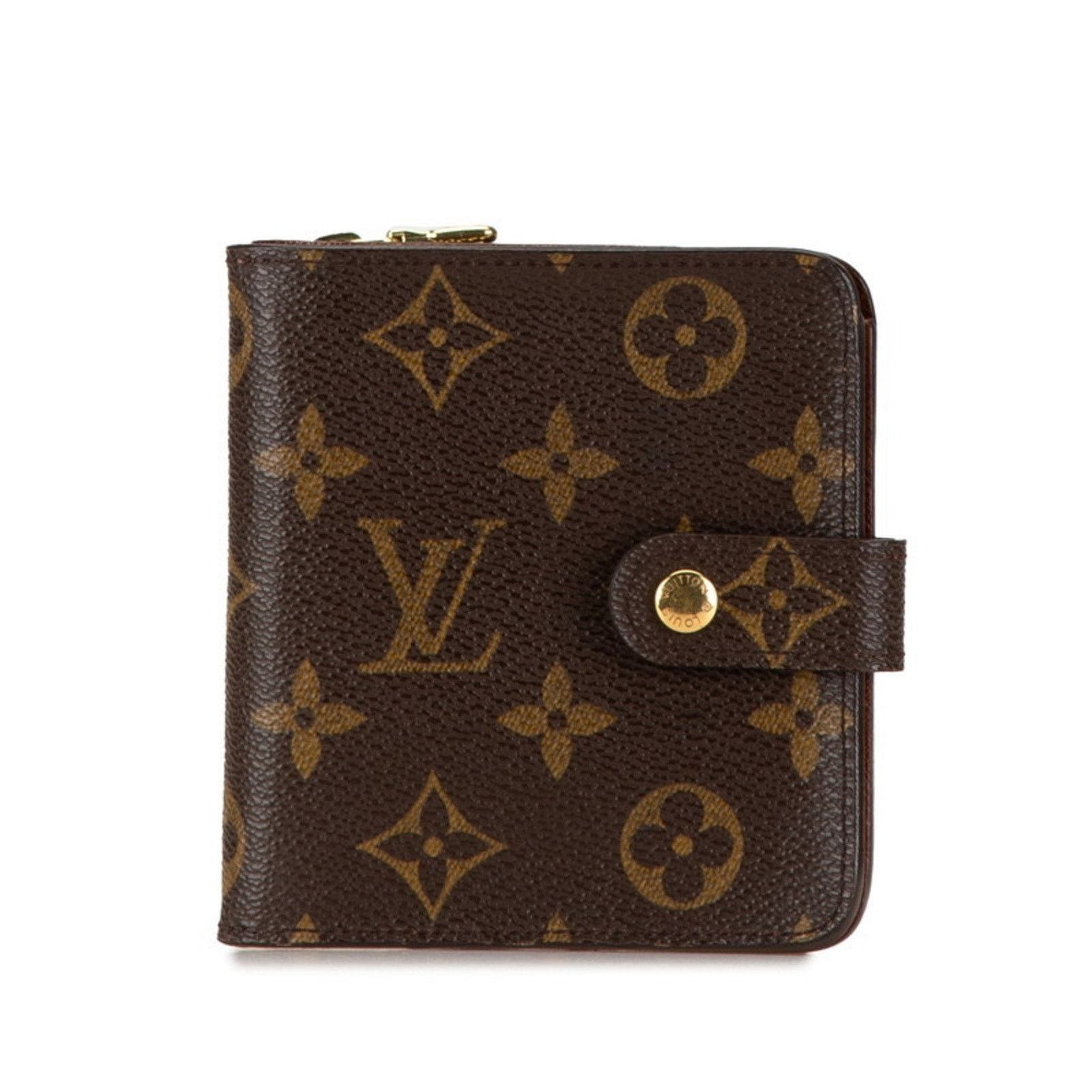 Louis Vuitton Brown Canvas Compact Zip