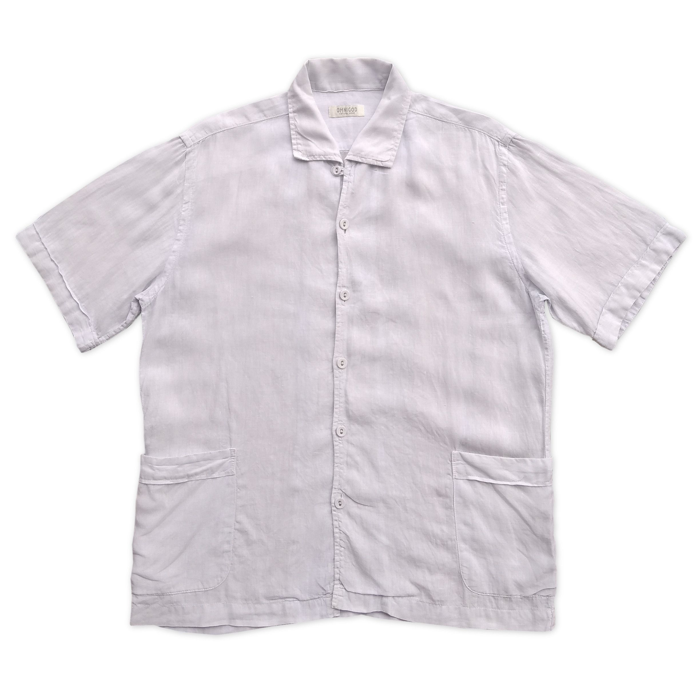 Kapital Vintage 00's OMNIGOD Natural Wear Japanese Linen Shirt Size US M / EU 48-50 / 2 - 1 Thumbnail