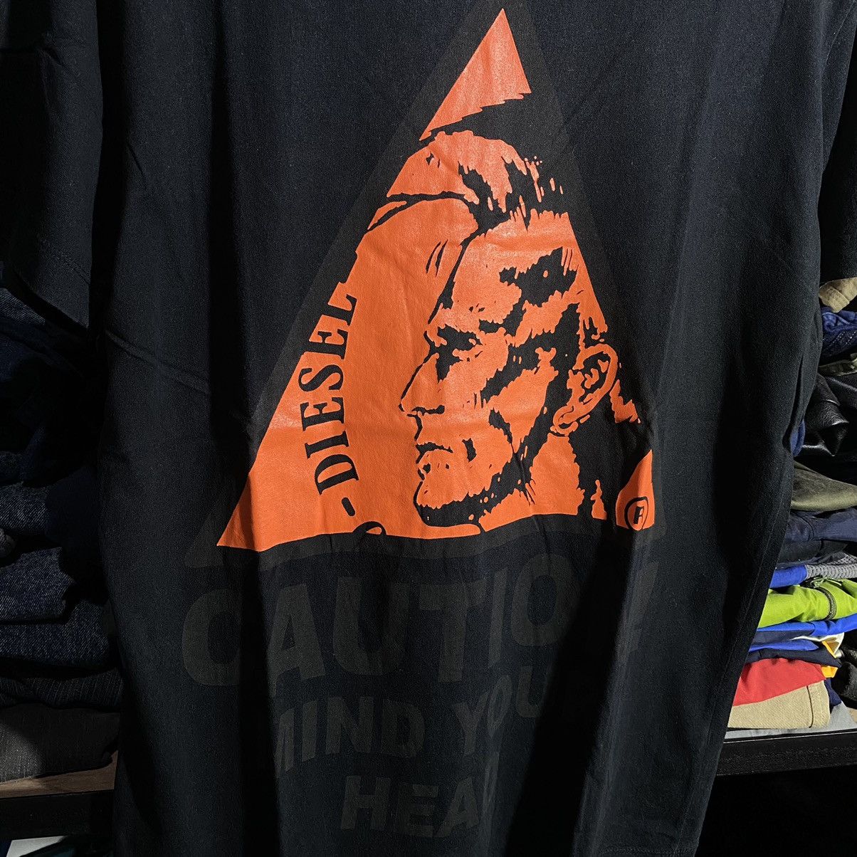 Diesel DIESEL CAUTION PUNK TSHIRT Size US L / EU 52-54 / 3 - 3 Thumbnail