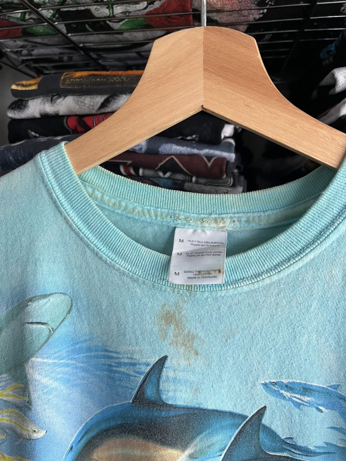 Vintage 2000 Nature Art Tie Dye Sea Ocean Tee Size US M / EU 48-50 / 2 - 3 Thumbnail