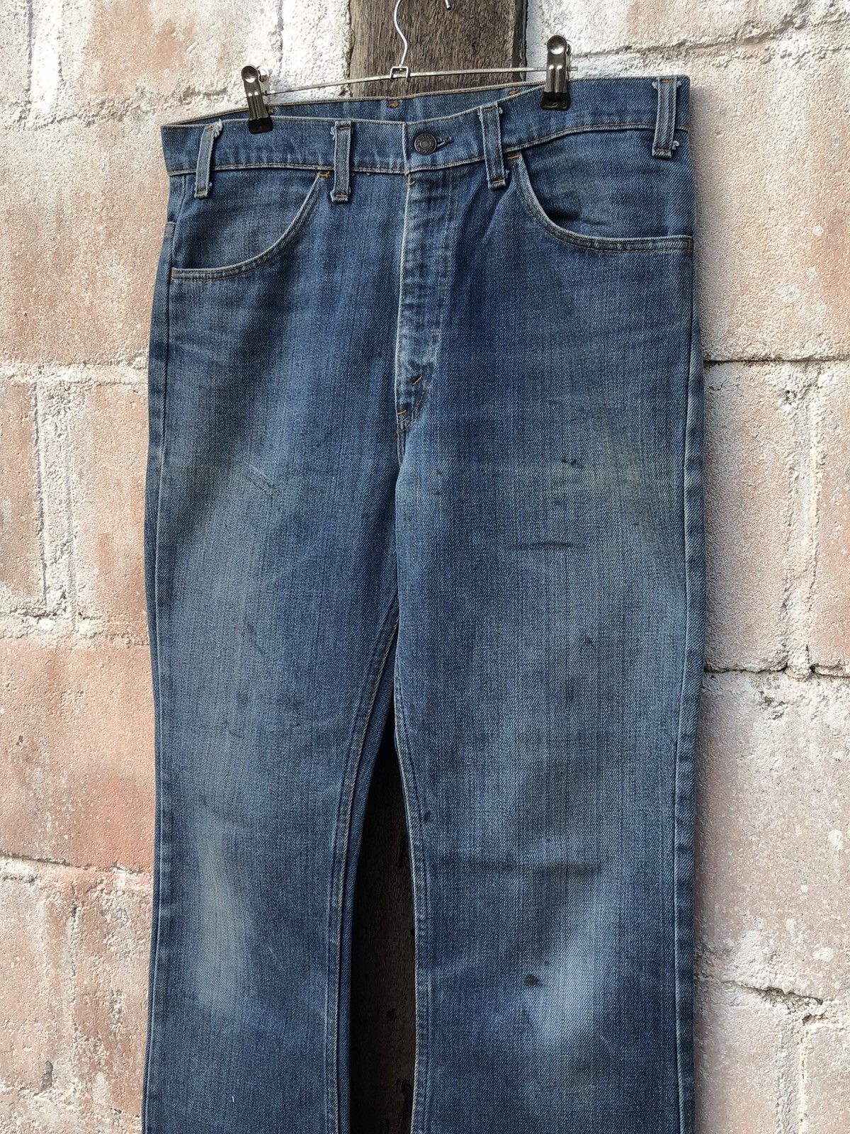 Levi's × Vintage Vintage Levi’s 555 Orange Tag Flared Bootcut Size US 34 / EU 50 - 4 Thumbnail