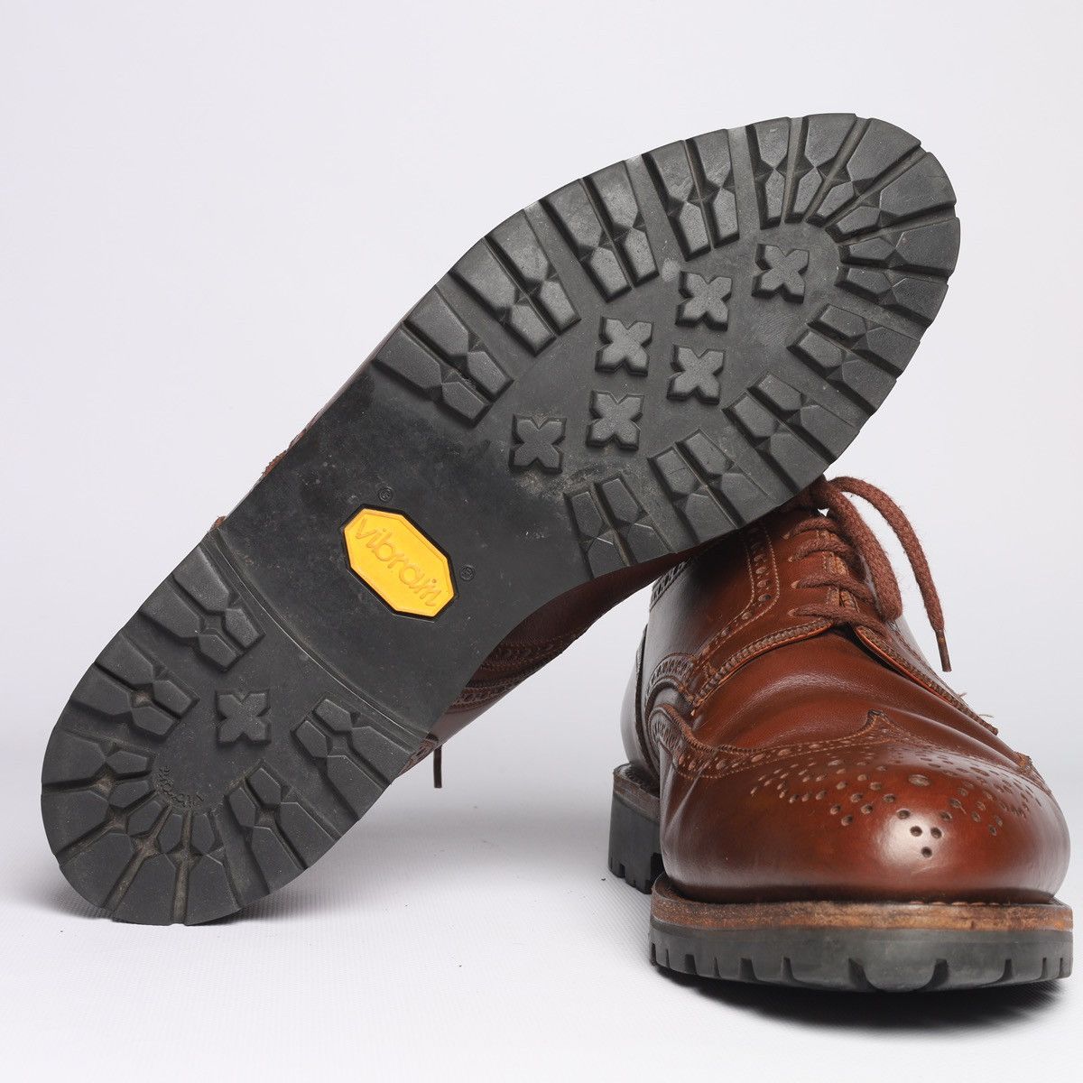Crockett & Jones × Other UK Alt Wien by Crockett Jones Budapest Derby Leather Shoes Size US 10 / EU 43 - 15 Thumbnail