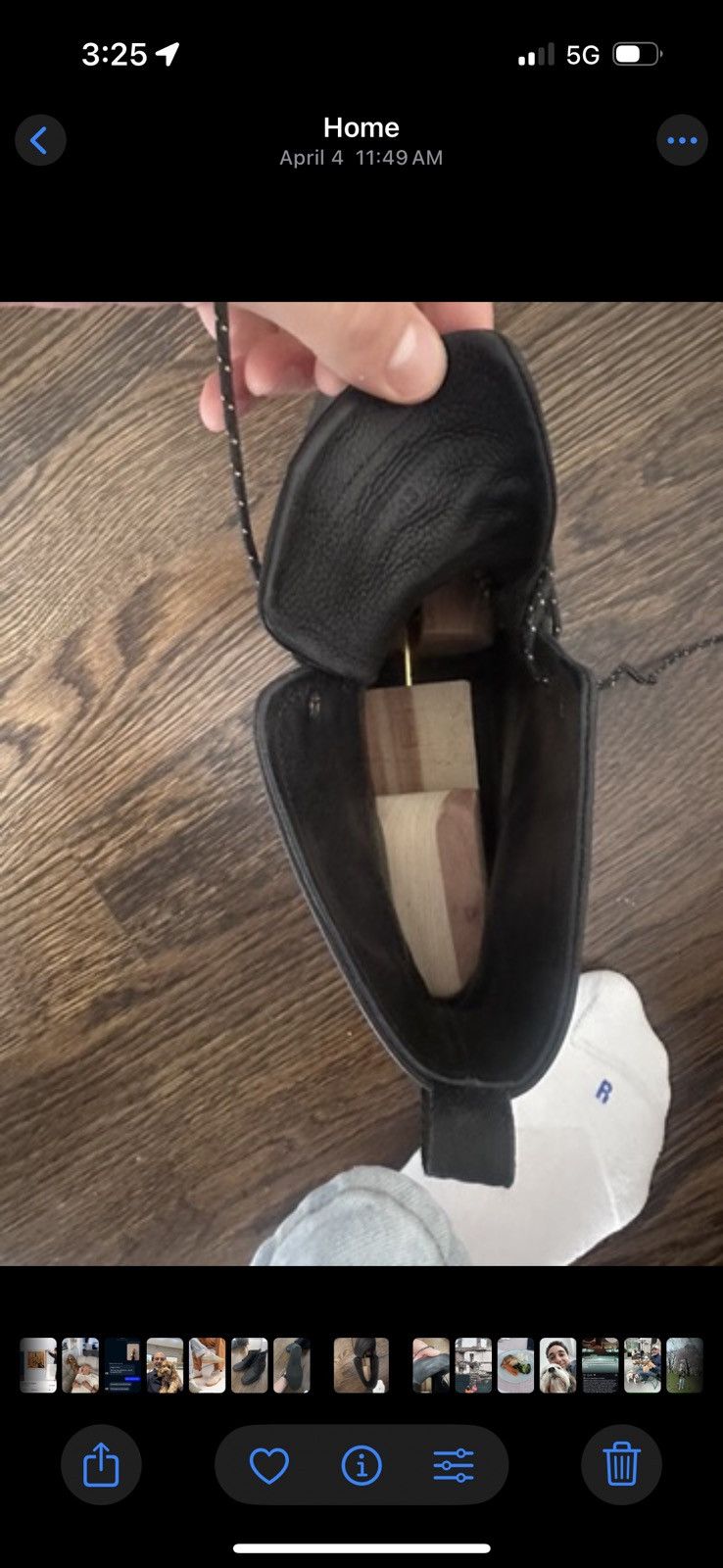 Rag & Bone Rag & Bone Men’s Pebbled Leather Boots – Size 43 (US 10) Size US 10.5 / EU 43-44 - 3 Thumbnail