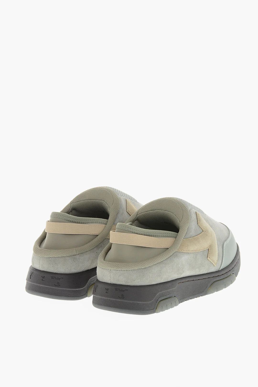 Off-White og1mm0426 Fabric & Suede Mules in Grey Size US 8 / EU 41 - 2 Thumbnail