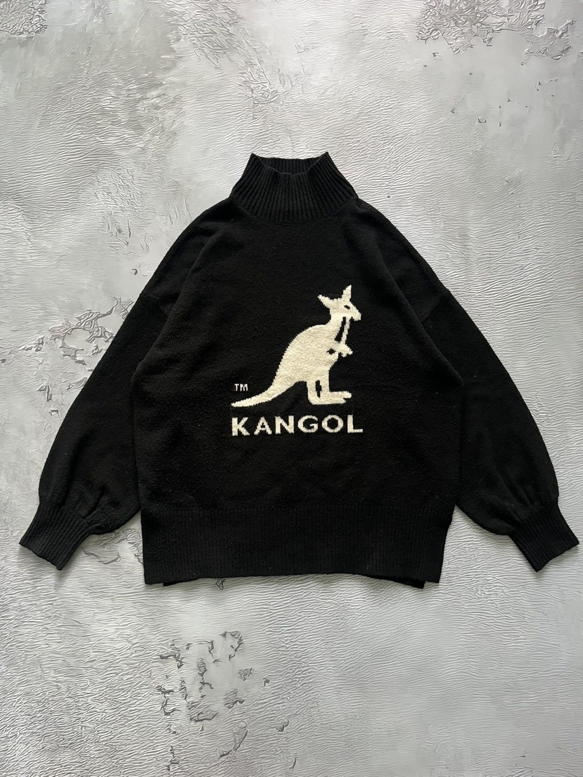 Kangol Kangol x H&M Vintage Streetwear Sweater Golf Wool Black Size S / US 4 / IT 40 - 1 Thumbnail