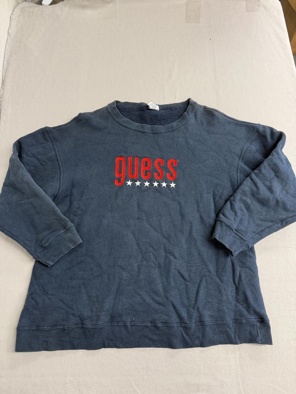 Guess Vintage Guess Jeans Six Stars Crewneck Red White Blue OS Size US M / EU 48-50 / 2 - 1 Thumbnail