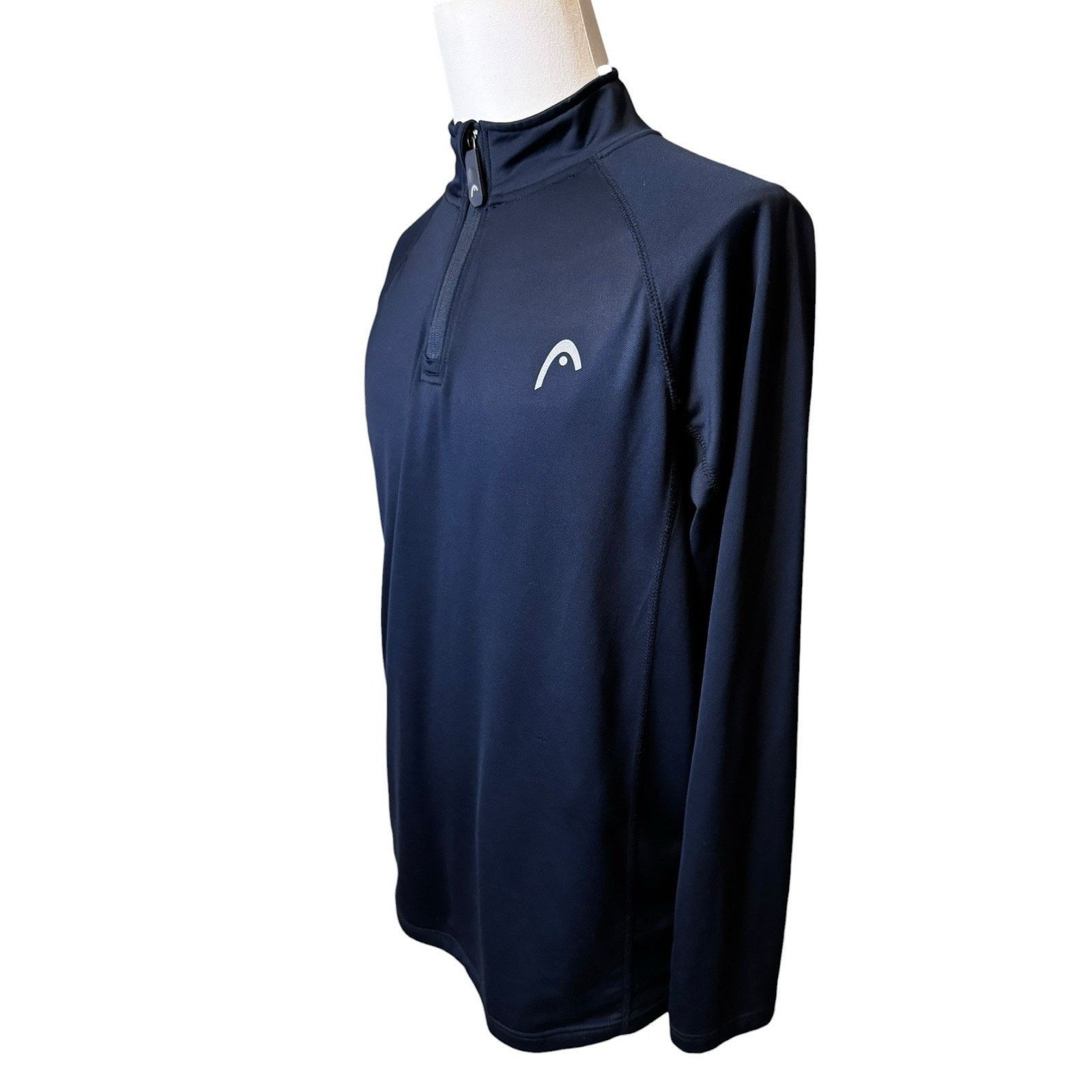 Other Head Tennis Navy Blue Quarter Zip Long Sleeve Pullover Size US L / EU 52-54 / 3 - 2 Thumbnail