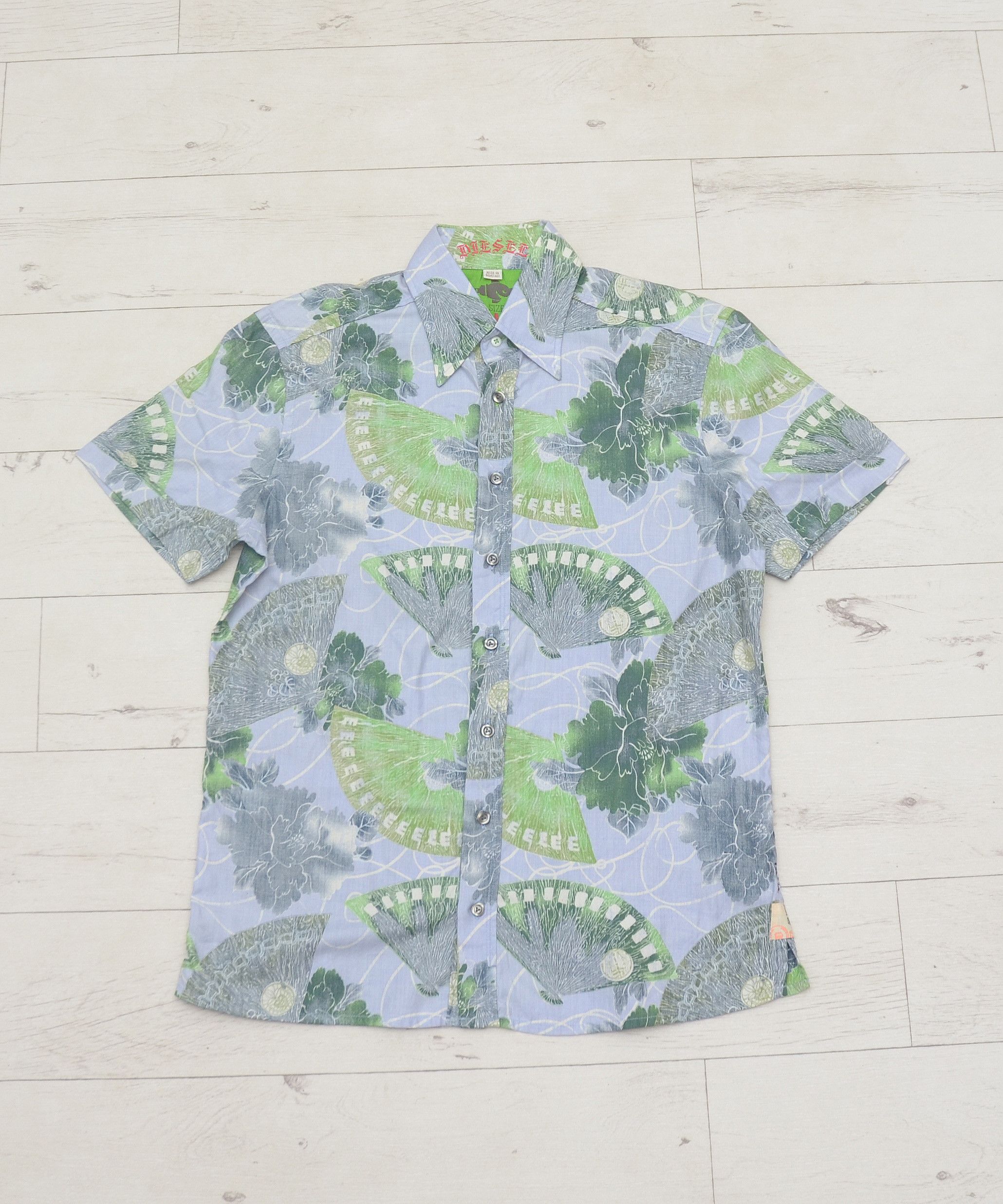 Diesel × Vintage Y2K Diesel Floral Japan Hawaiian style short sleeve shirt Size US M / EU 48-50 / 2 - 1 Thumbnail