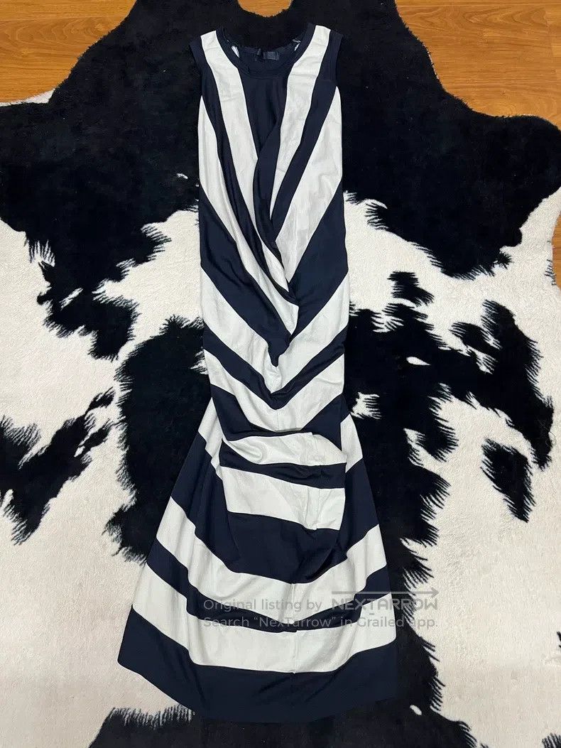 Comme des Garcons Comme des Garcons Asymmetrical Striped Dress Size L / US 10 / IT 46 - 2 Thumbnail