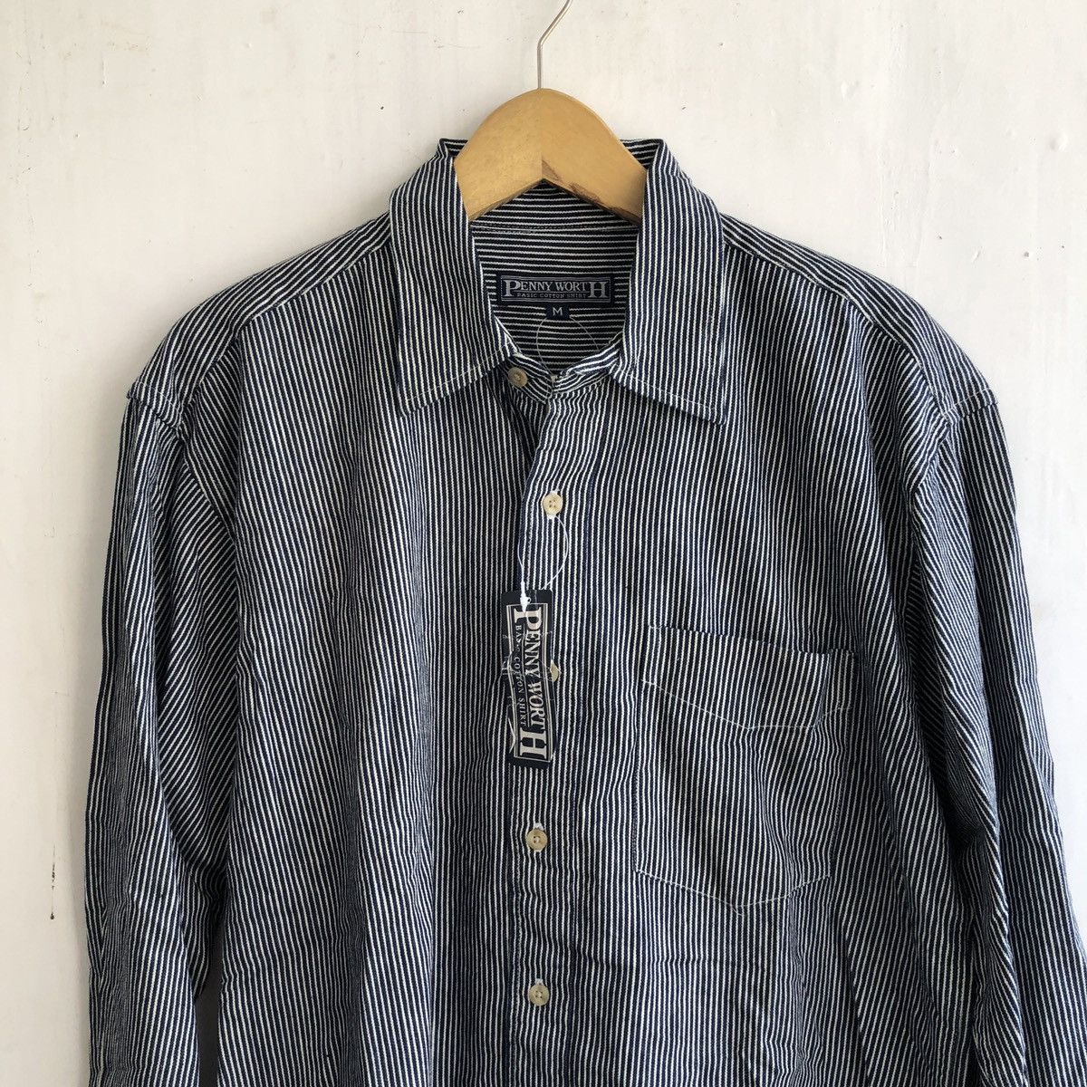 Japanese Brand × Vintage PENNY WORTH HICKORY SHIRT Size US L / EU 52-54 / 3 - 2 Thumbnail