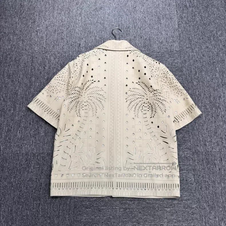 Amiri Amiri Cutout palm tree leather shirt Size US S / EU 44-46 / 1 - 7 Thumbnail