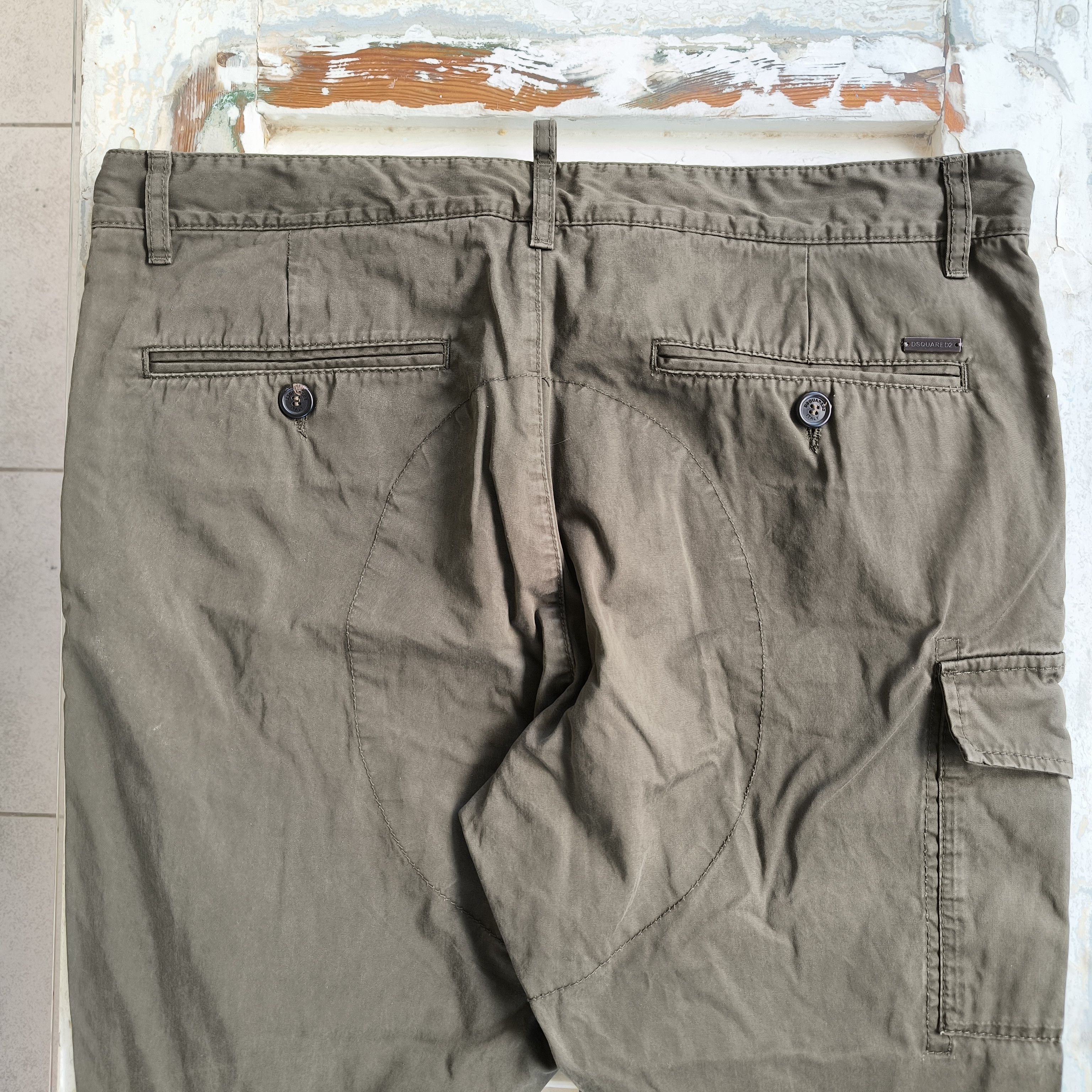 Dsquared2 DSQUARED2 Sexy Cargo Utility Pants Olive Green S74KB0016 Size US 36 / EU 52 - 12 Thumbnail