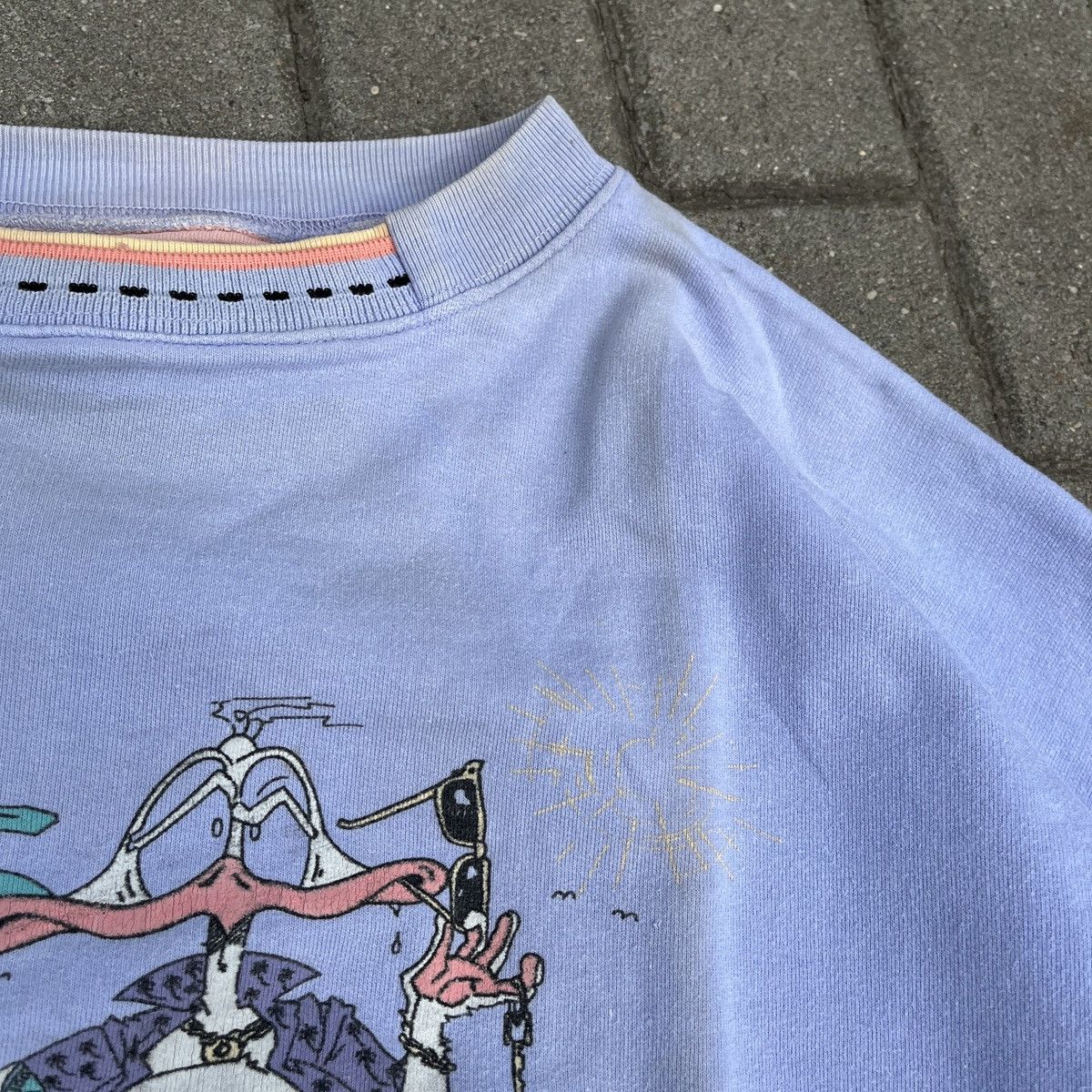 Vintage Vintage Lilac Crewneck 90s Size US M / EU 48-50 / 2 - 5 Thumbnail