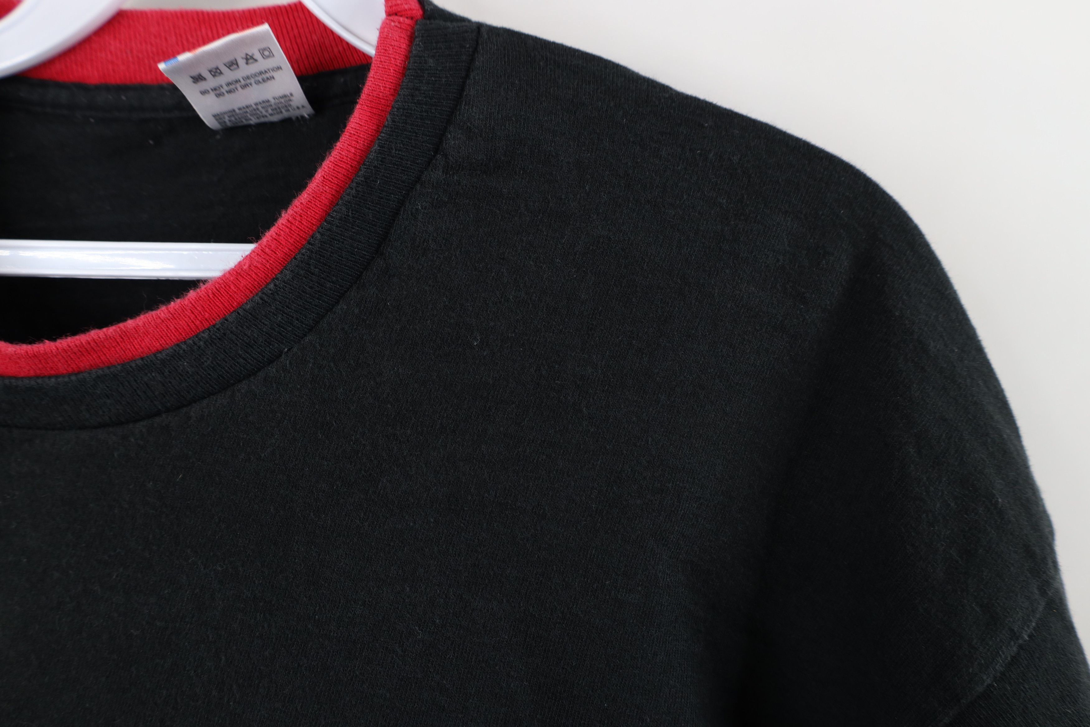 Vintage Vintage 90s Streetwear Cotton Layered T-Shirt Black USA Size US XXL / EU 58 / 5 - 5 Thumbnail