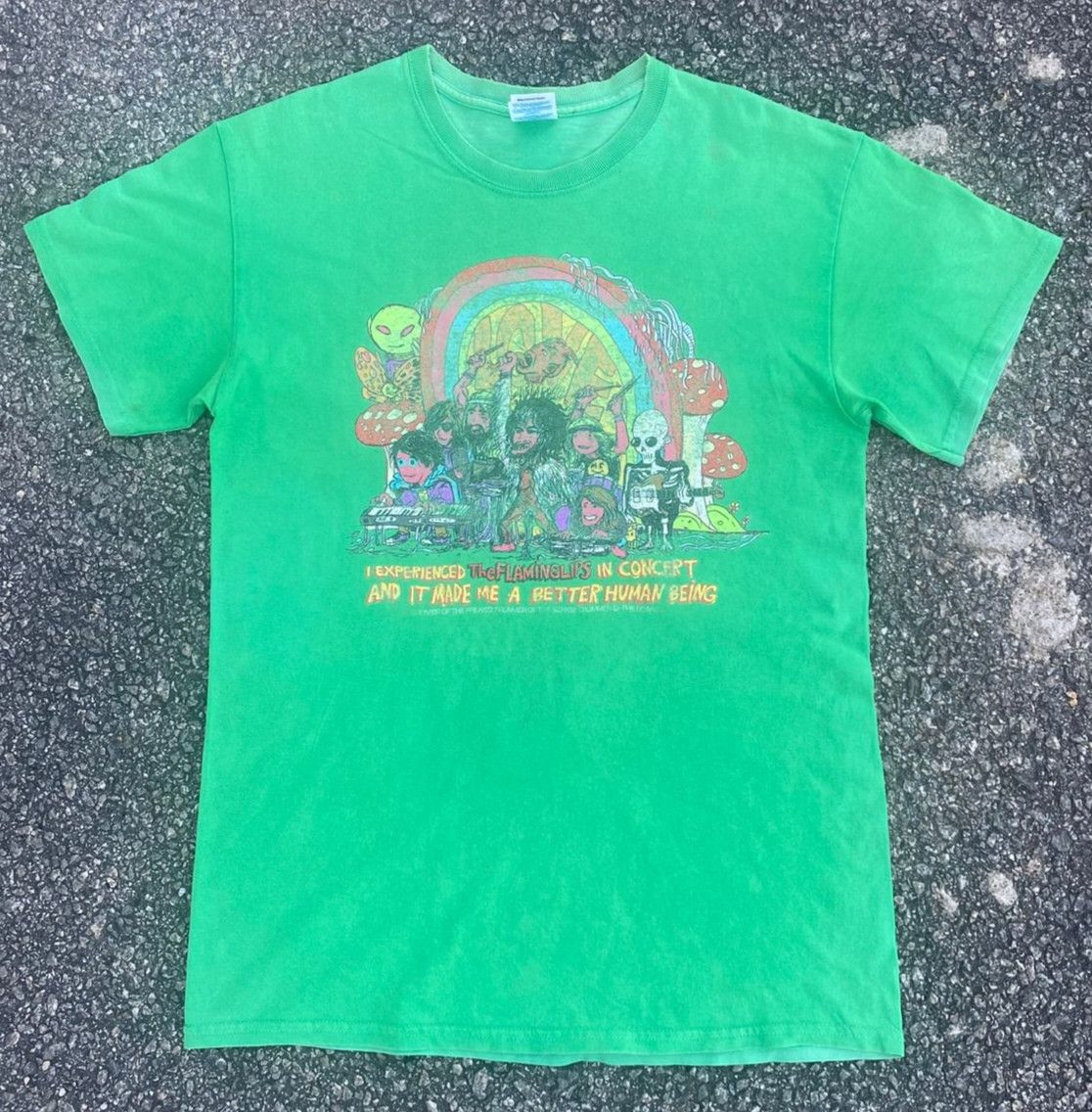 Band Tees Vintage The Flaming lips In Concert Grunge Band Tshirt Size US M / EU 48-50 / 2 - 1 Thumbnail