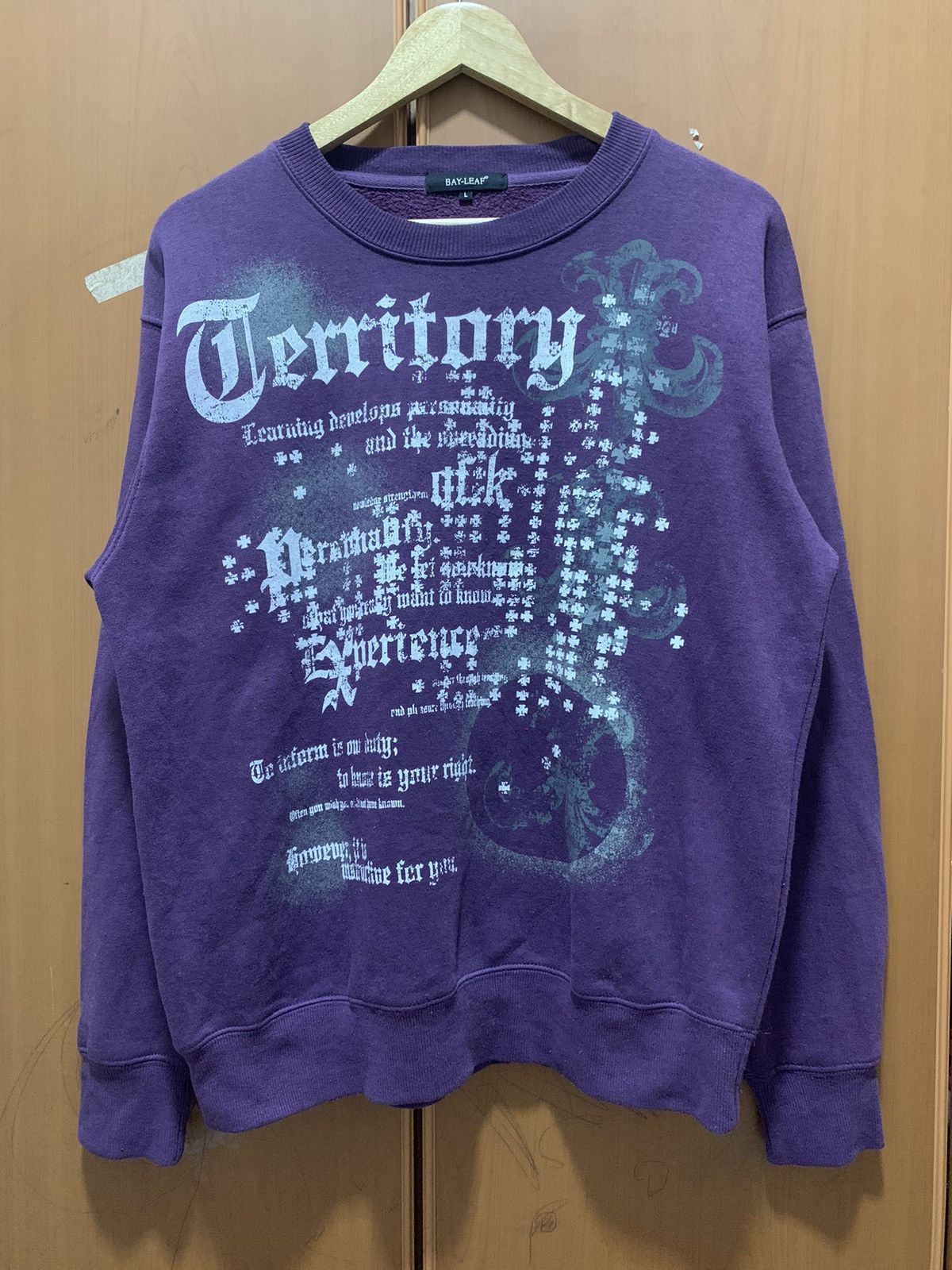 Japanese Brand Japanese Brand Bay-Leaf Cross Wild Poems Punk Sweatshirt Size US L / EU 52-54 / 3 - 1 Thumbnail
