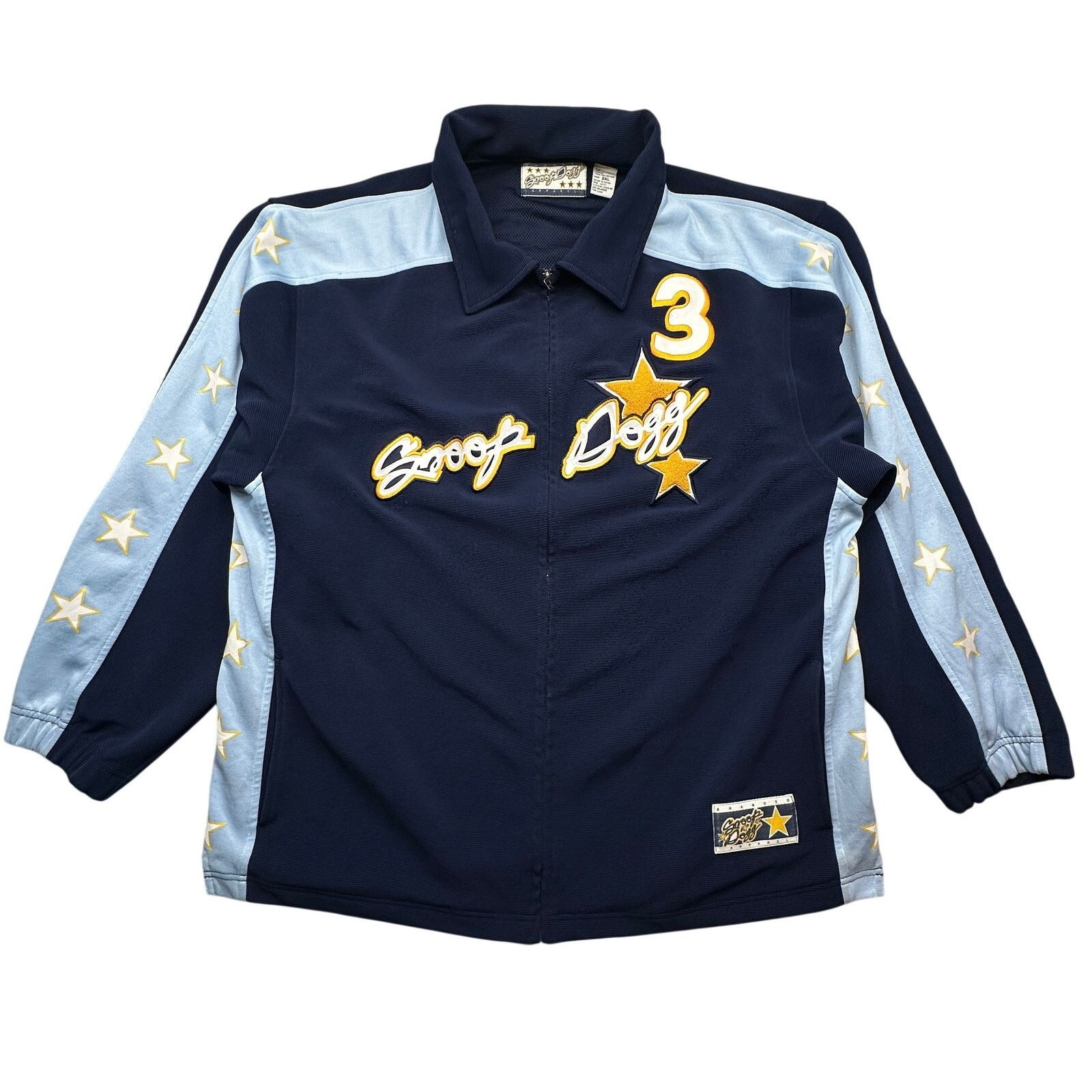 Snoop Dogg VTG Snoop Dogg Branded Apparel 3 Varsity Warm Up Jacket 2XL Size US XXL / EU 58 / 5 - 1 Thumbnail