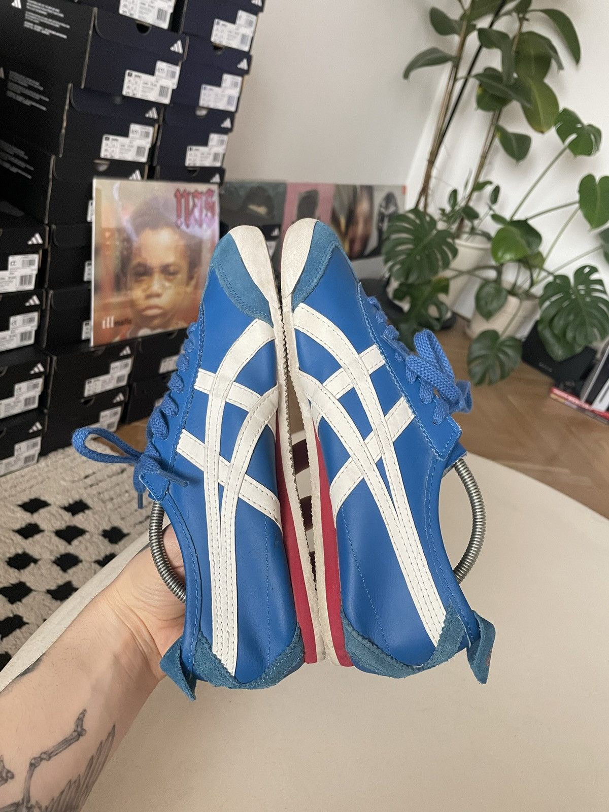 Onitsuka Tiger Asics Onitsuka Tiger OG Sneakers Leather Blue Vintage Y2k Size US 8.5 / EU 41-42 - 3 Thumbnail