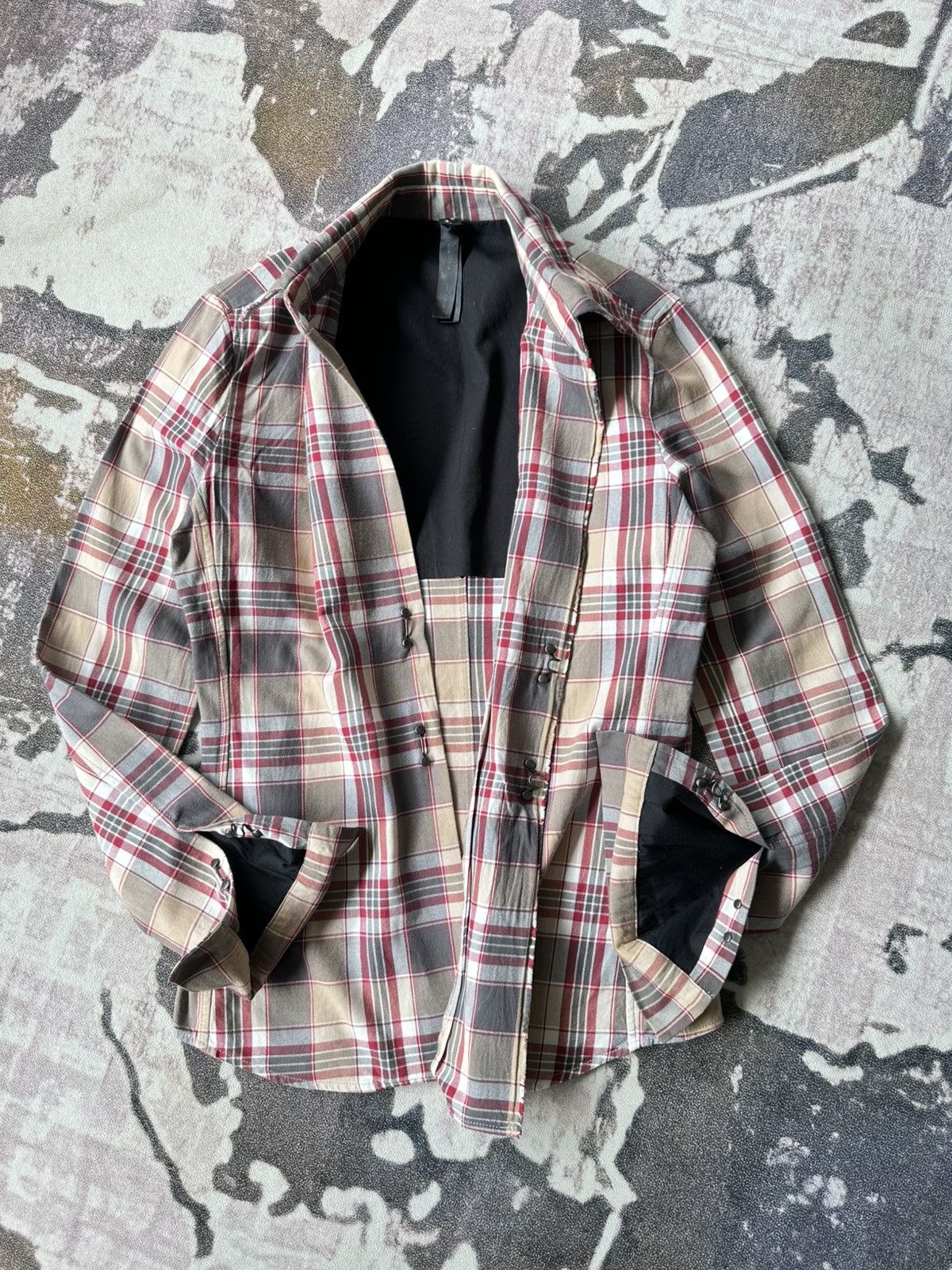 wjk 00’s WJK by Junhashimoto tartan plaid light jacket Size US M / EU 48-50 / 2 - 4 Thumbnail