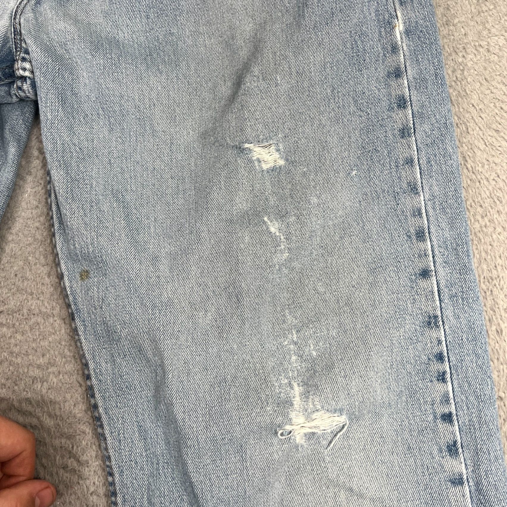 Vintage Levis Silvertab Baggy Jeans 36x34 Loose Straight Leg Vintage Baggy Distressed Size US 36 / EU 52 - 4 Thumbnail