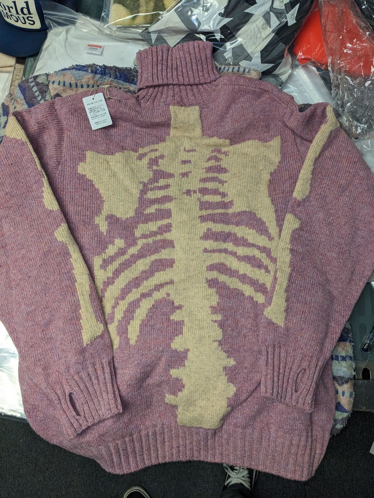 Kapital Kountry Kapital 5G Bone Knit High Neck Sweater Purple Size 3 Size US L / EU 52-54 / 3 - 7 Thumbnail