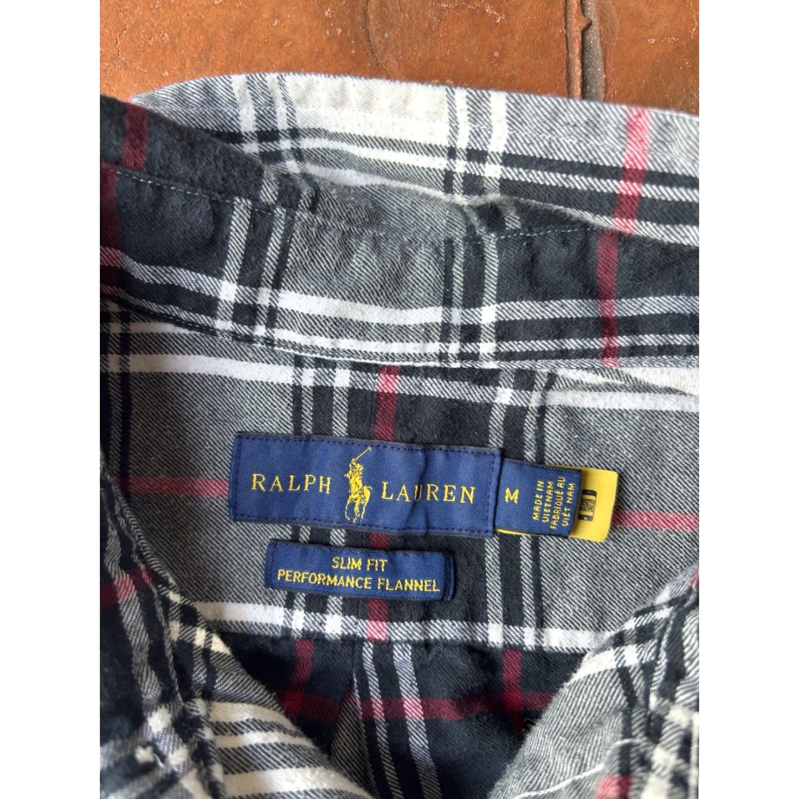 Polo Ralph Lauren Ralph Lauren Shirt Mens Medium Red Blue Slim Fit Performance Flannel Button Down Shirt - Polo Ralph Lauren Slim Fit Plaid Button-Up Casual Mens Size US M / EU 48-50 / 2 - 2 Thumbnail