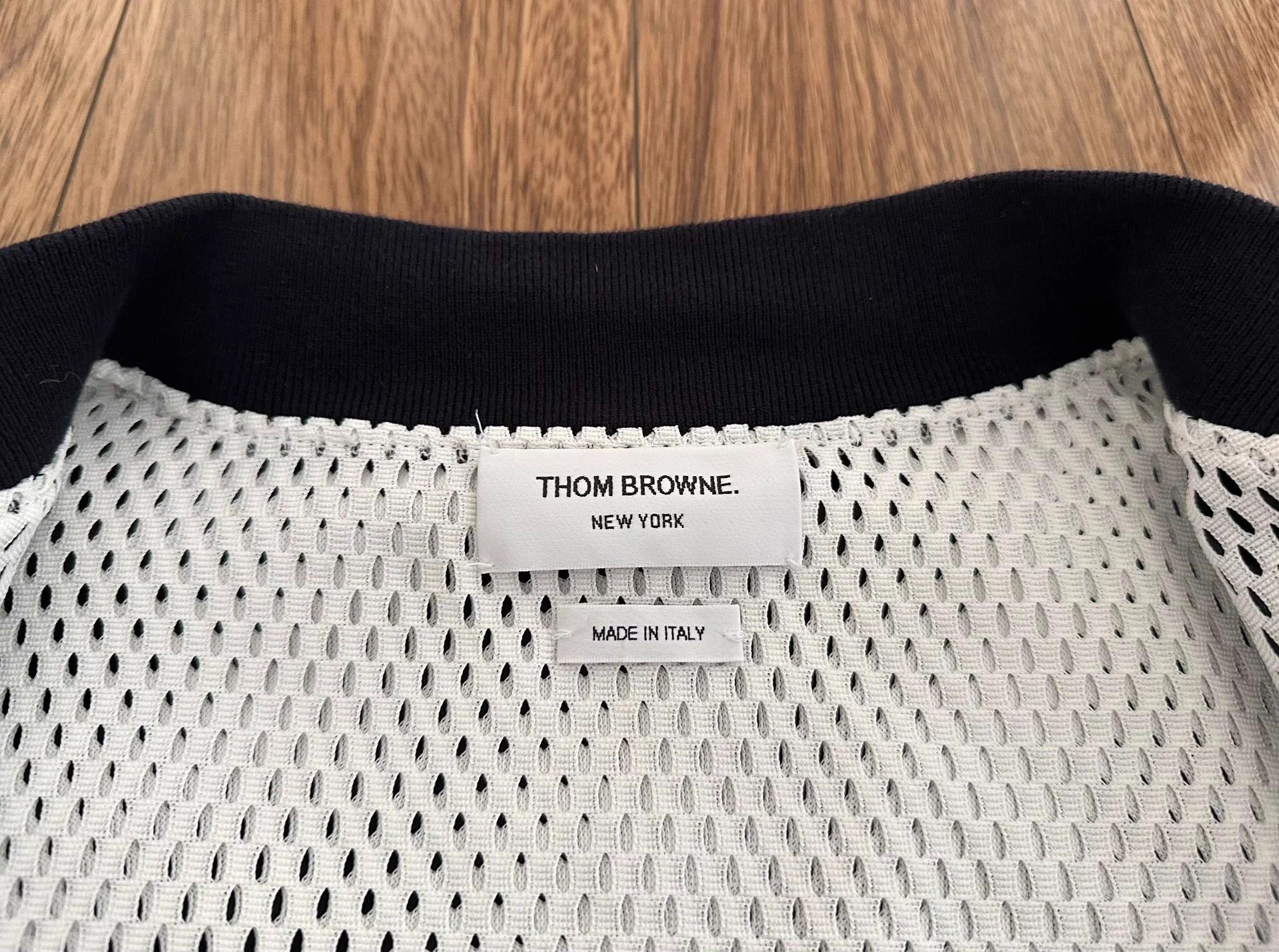 Thom Browne Thom Browne Nylon 4-Bar Stripe Baseball Jacket Size 3 Size US L / EU 52-54 / 3 - 4 Thumbnail