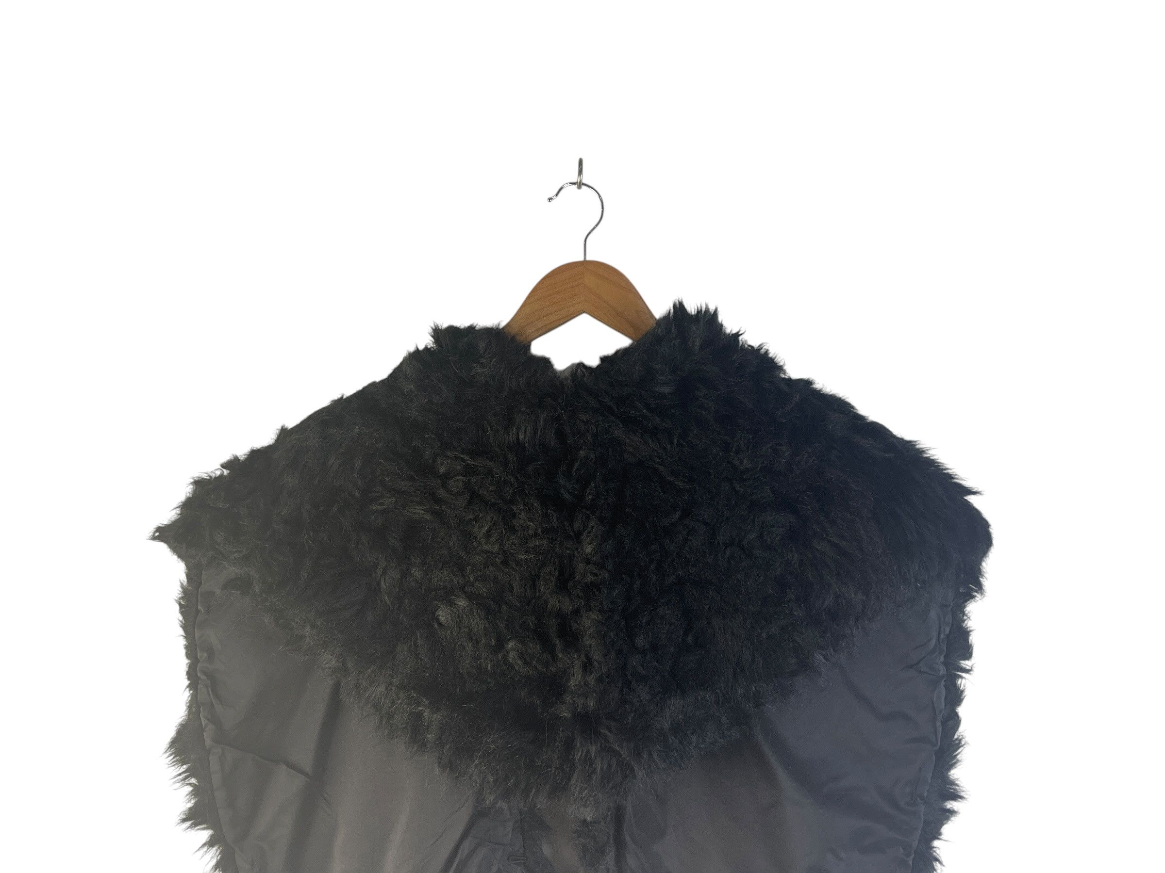 Comme des Garcons Comme des Garçons Faux Fur Cropped Cape Bolero Jacket Black Size ONE SIZE - 6 Thumbnail