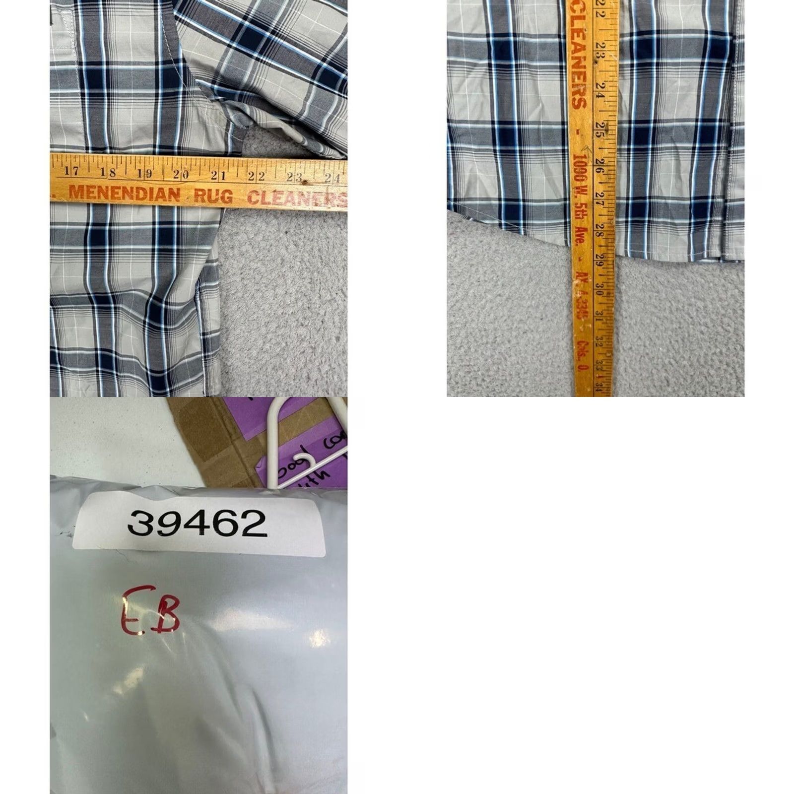 Eddie Bauer Eddie Bauer Travex Shirt Mens Medium Grey Plaid Classic Fit Button Down Hiking Size US M / EU 48-50 / 2 - 8 Thumbnail