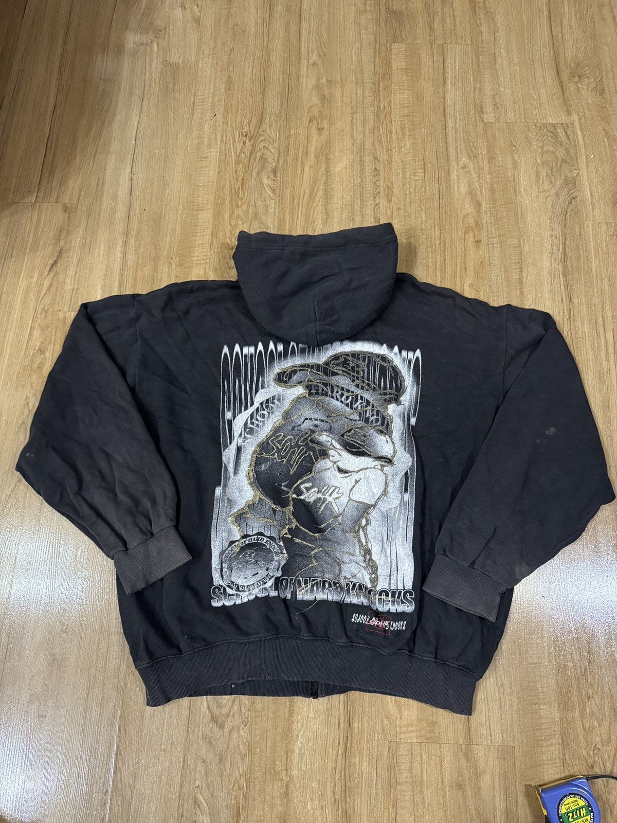 Rap Tees VINTAGE SCHOOL OF HARD KNOCKS HOODIE Size US XXL / EU 58 / 5 - 7 Thumbnail
