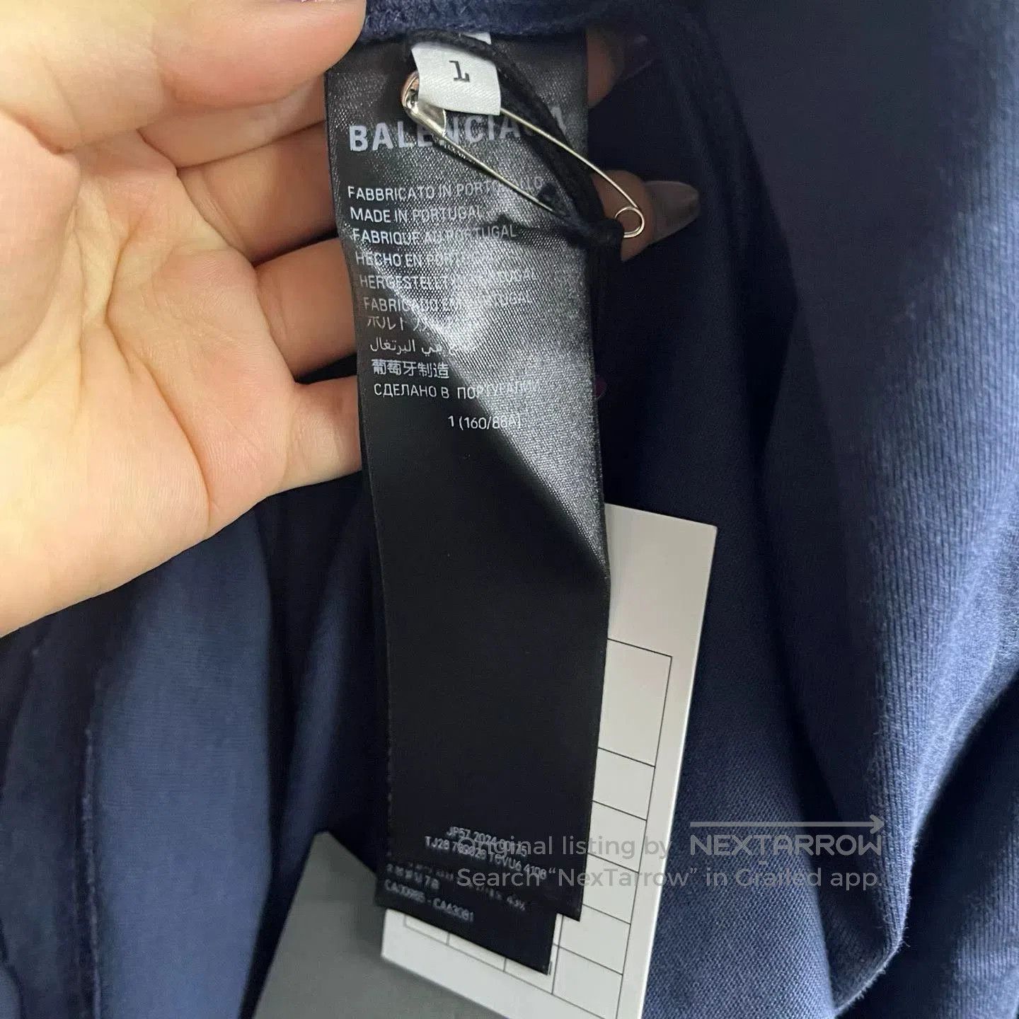 Balenciaga balenciaga blue letter print short sleeve t-shirt. Size US S / EU 44-46 / 1 - 3 Thumbnail