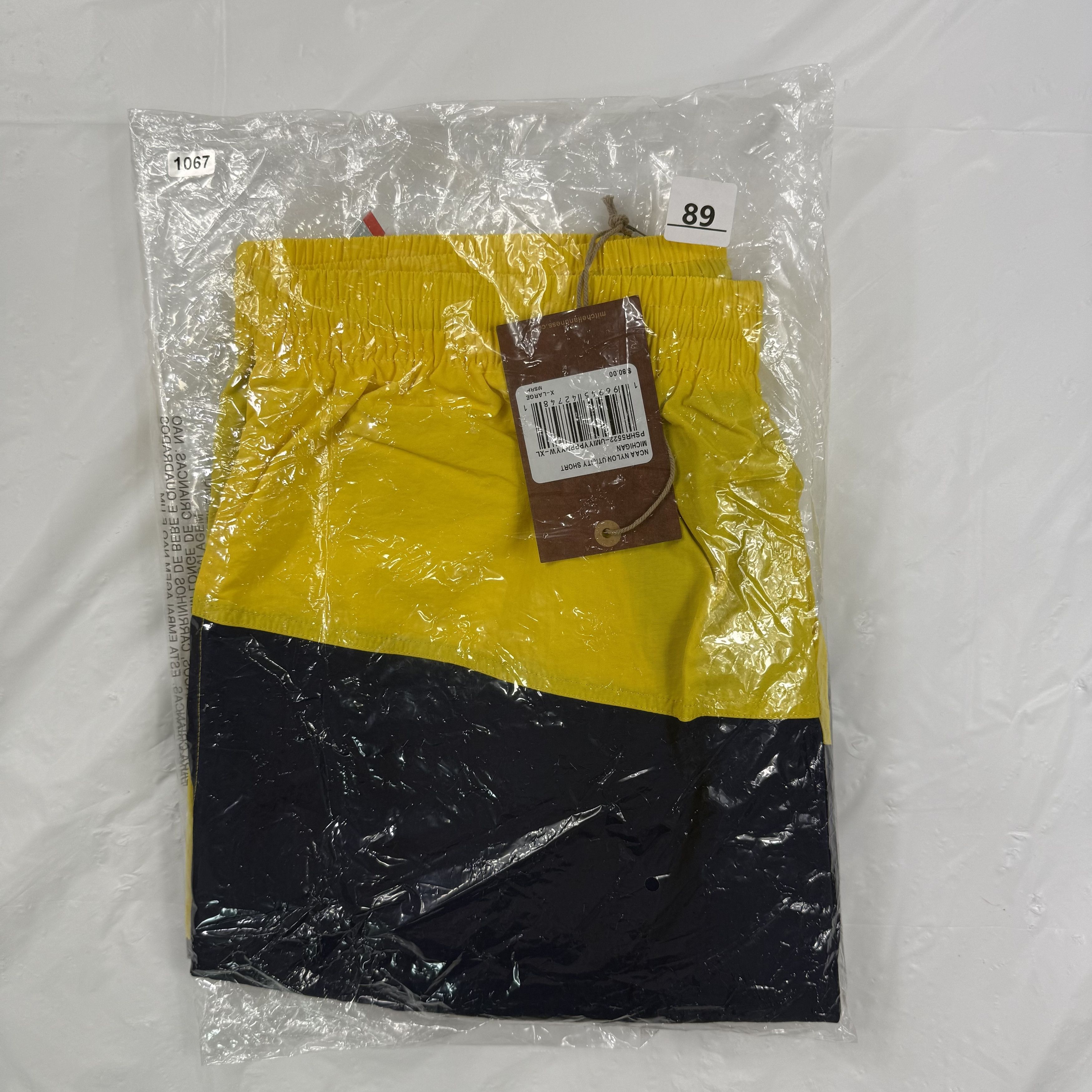 Mitchell & Ness Mitchell & Ness Michigan Wolverines Nylon Utility Shorts Size US 36 / EU 52 - 10 Thumbnail