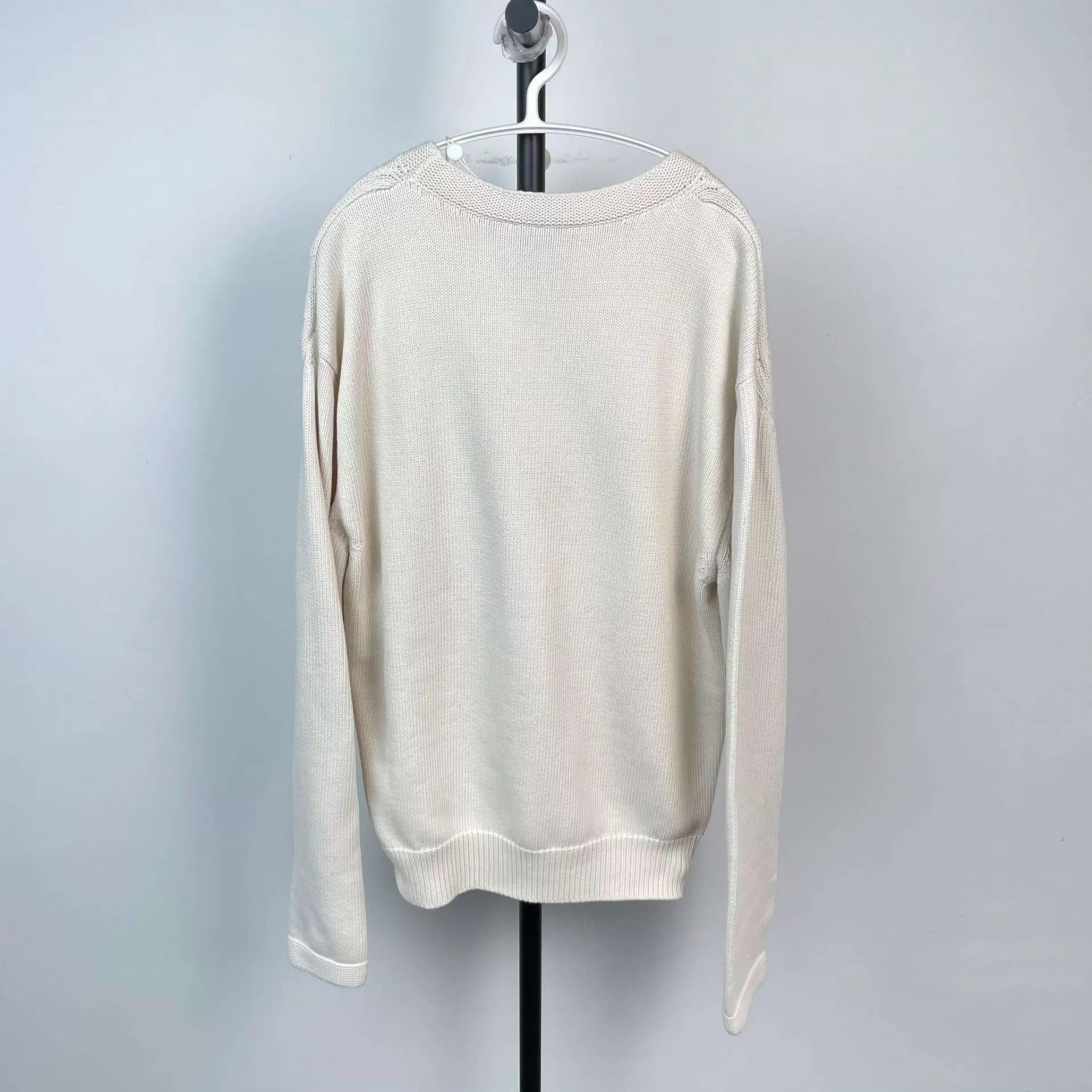 Dior Dior White Sweater Size L / US 10 / IT 46 - 2 Thumbnail