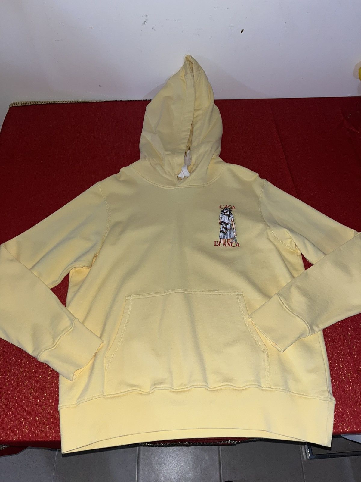 Casablanca Casablanca Yellow Embroidered Sweatshirt Tennis Girl XXL Size US XXL / EU 58 / 5 - 11 Thumbnail