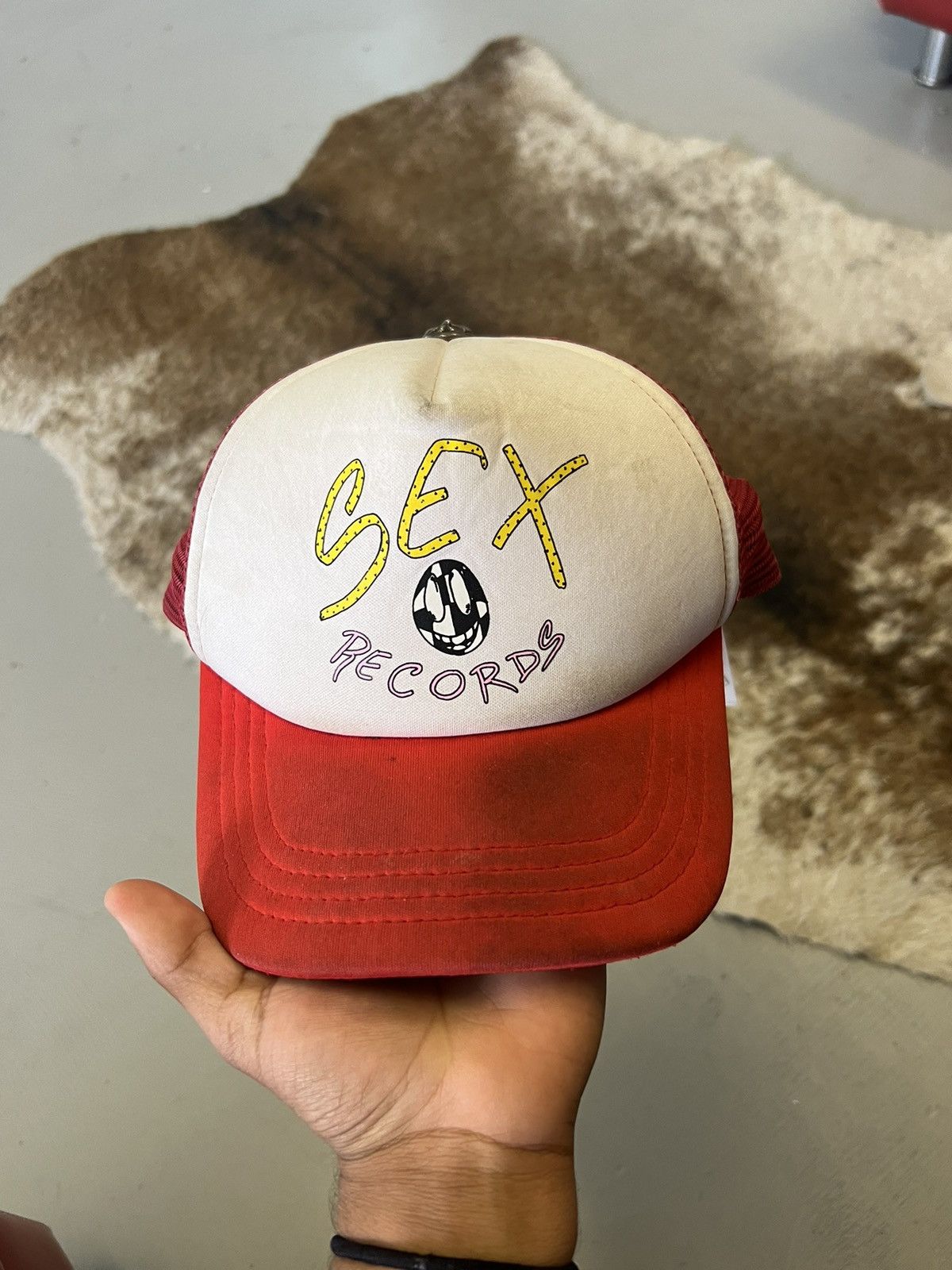 image of Archival Clothing x Avant Garde Chrome Hearts Matty Boy Sex Records Hat in White, Men's
