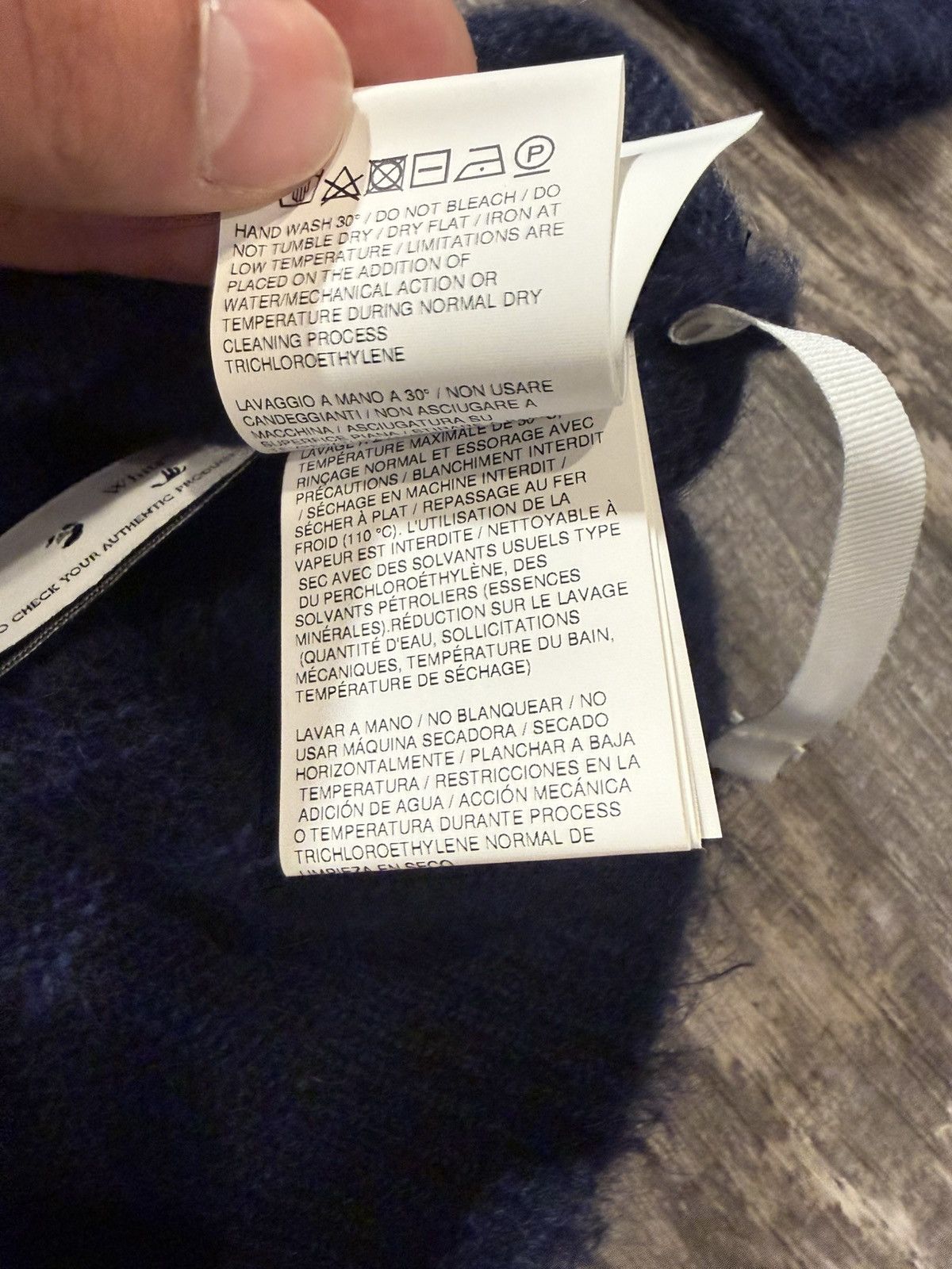 Off-White OFF-WHITE Dégradé Brushed Mohair-Blend Sweater - Blue Large Size US L / EU 52-54 / 3 - 7 Thumbnail